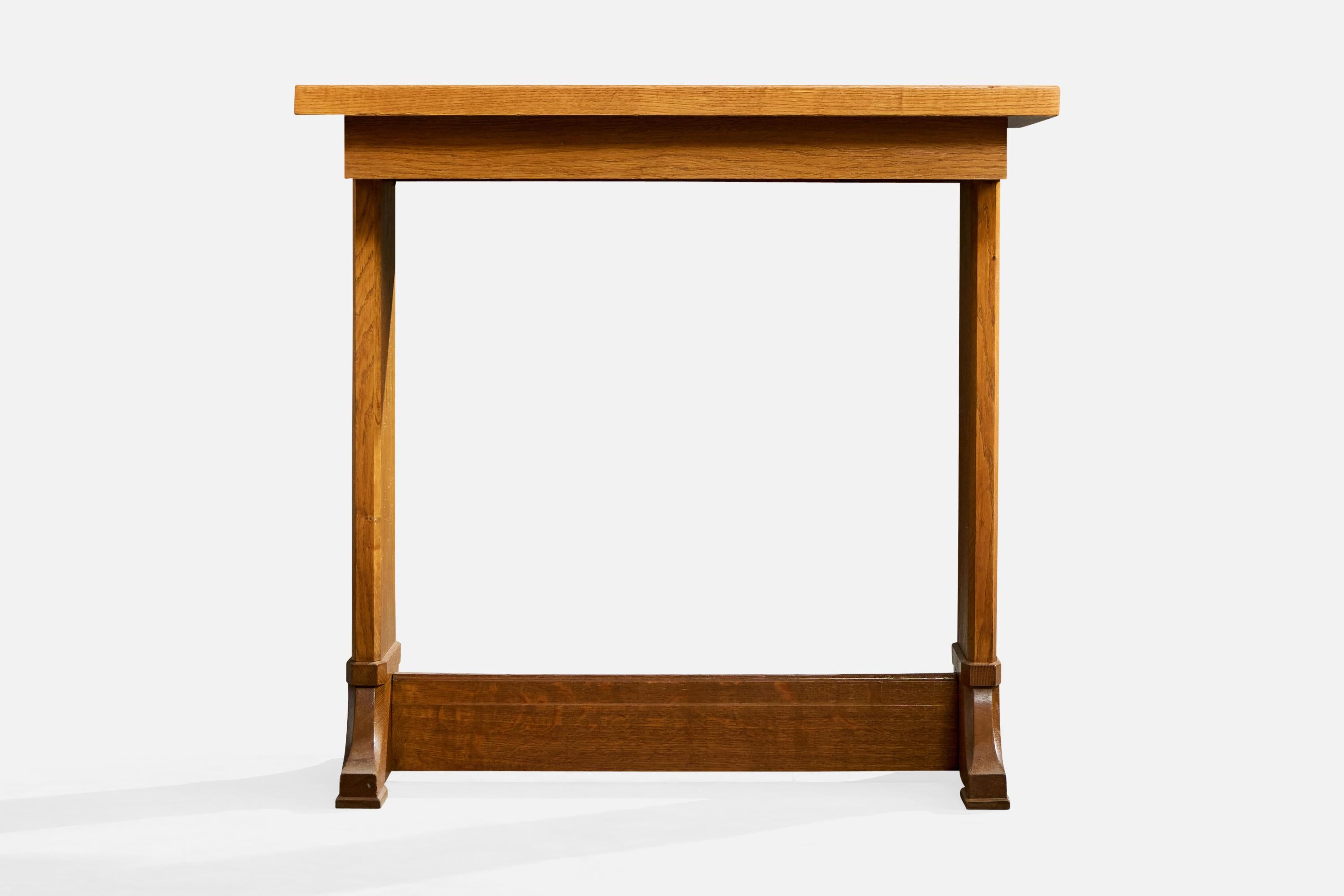 Nordiska Kompaniet, Side Tables, Oak, Sweden, 1930s For Sale 1