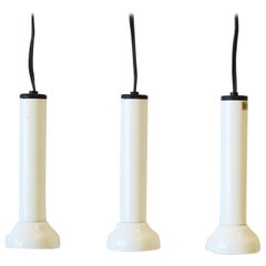 Vintage Scandinavian Danish Postmodern White Pendant Lights by NordLux, Set of 3