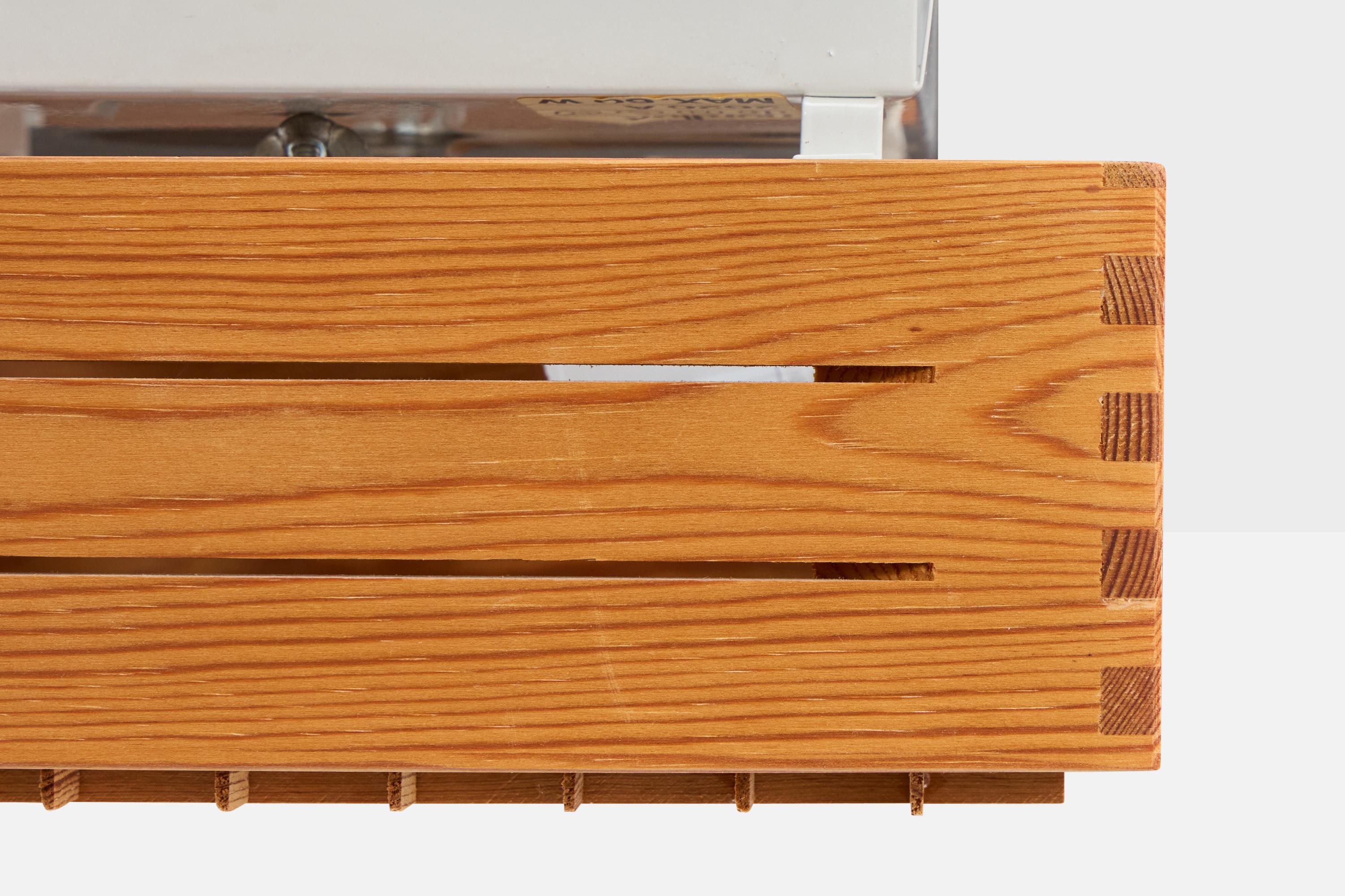 Nordlux, Lampada a incasso, Pino, Metallo, Svezia, anni '80 In condizioni buone in vendita a High Point, NC