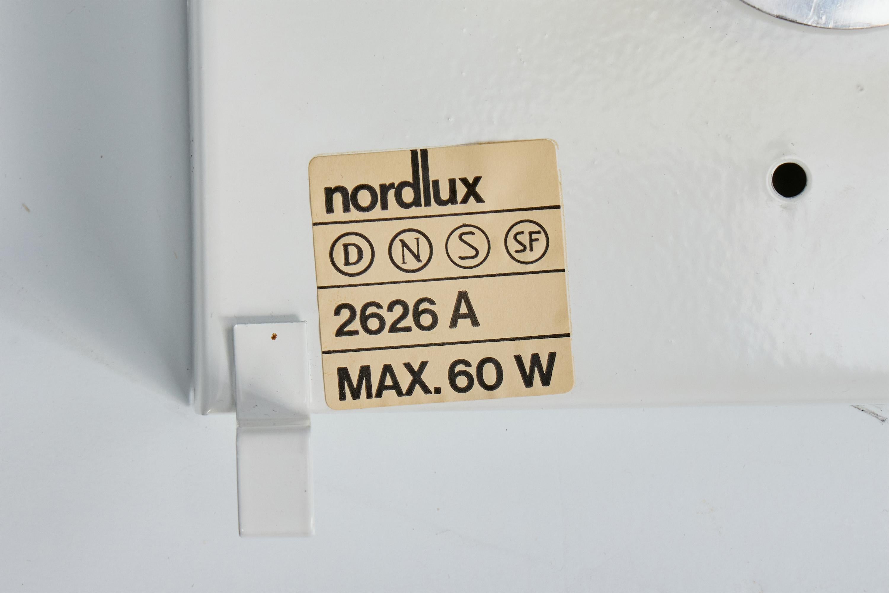 Nordlux, Lampada a incasso, Pino, Metallo, Svezia, anni '80 in vendita 2