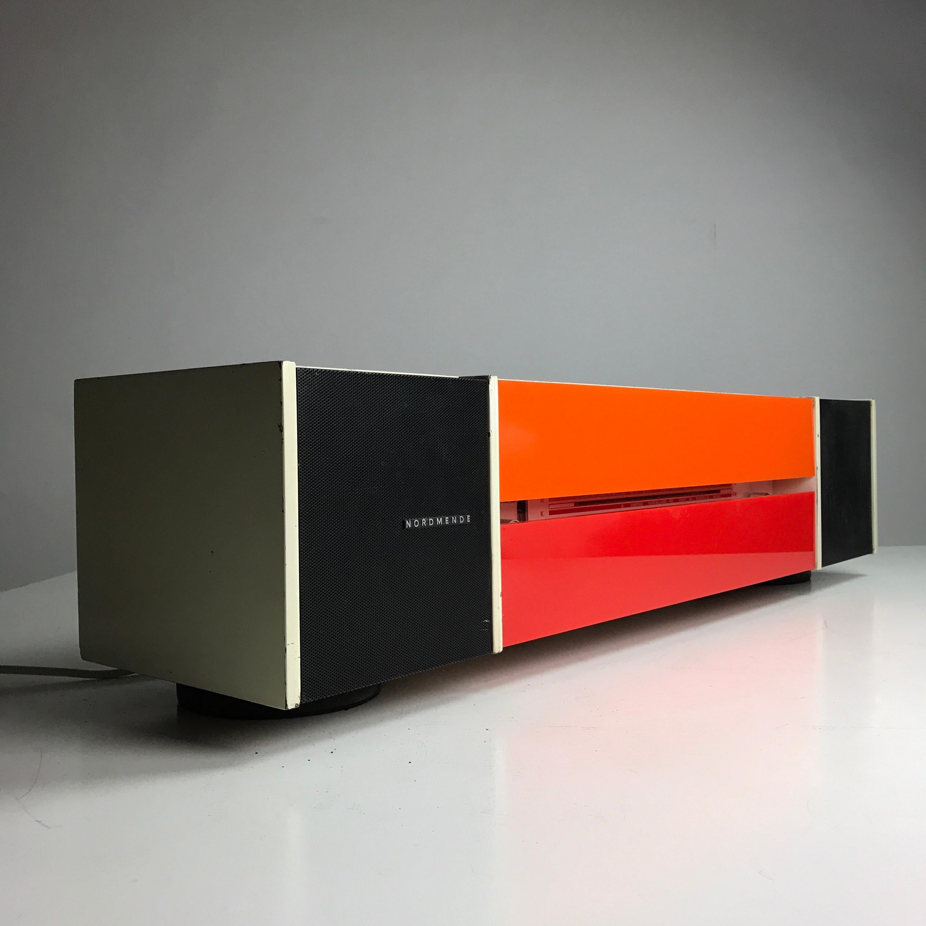 Chrome Nordmende Spectra Futura Stereo Radio by Raymond Loewy, 1968