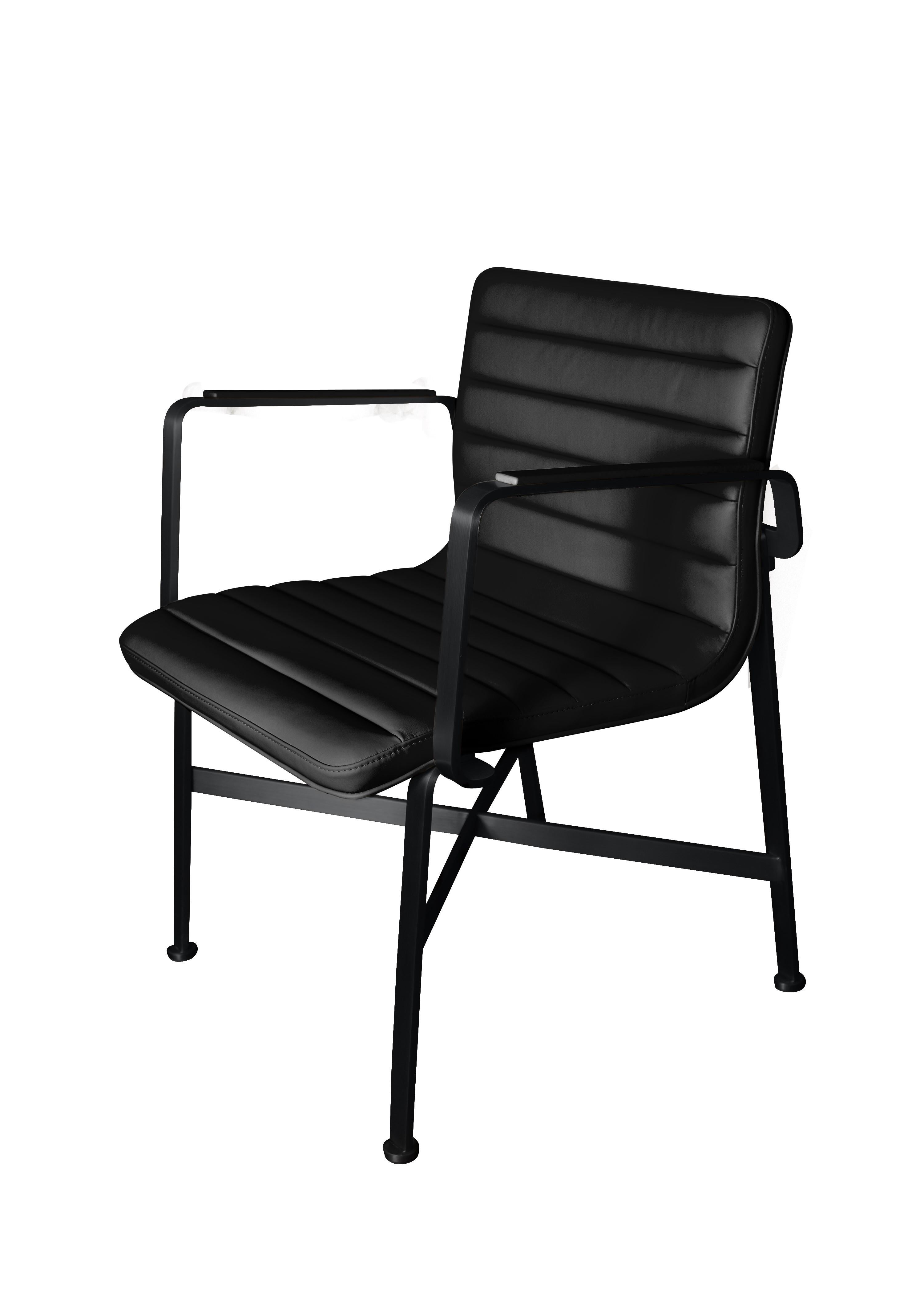 NORDST AYA  Armchair, Full Aniline  Leather Solid Steel Frame, Danish Design