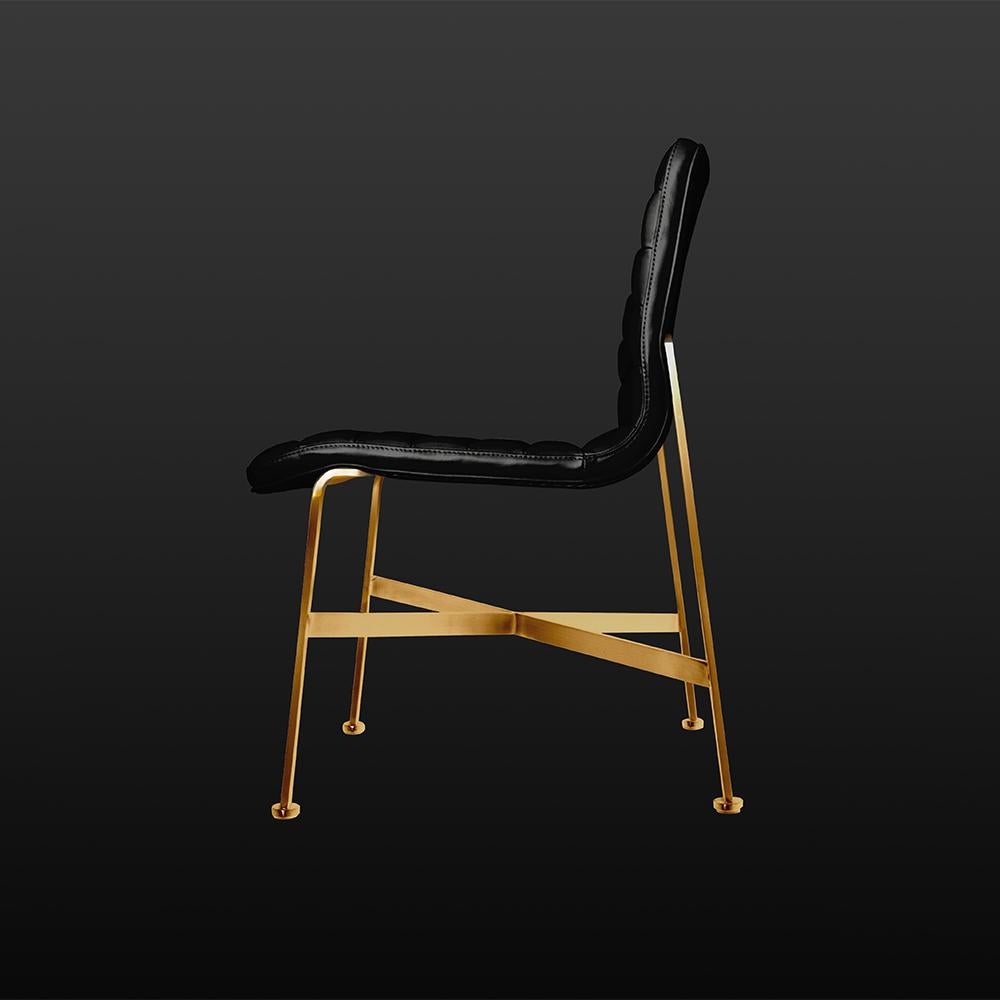 Chinese NORDST AYA without Arms Chair, Full Aniline Leather Solid Steel, Danish Design For Sale