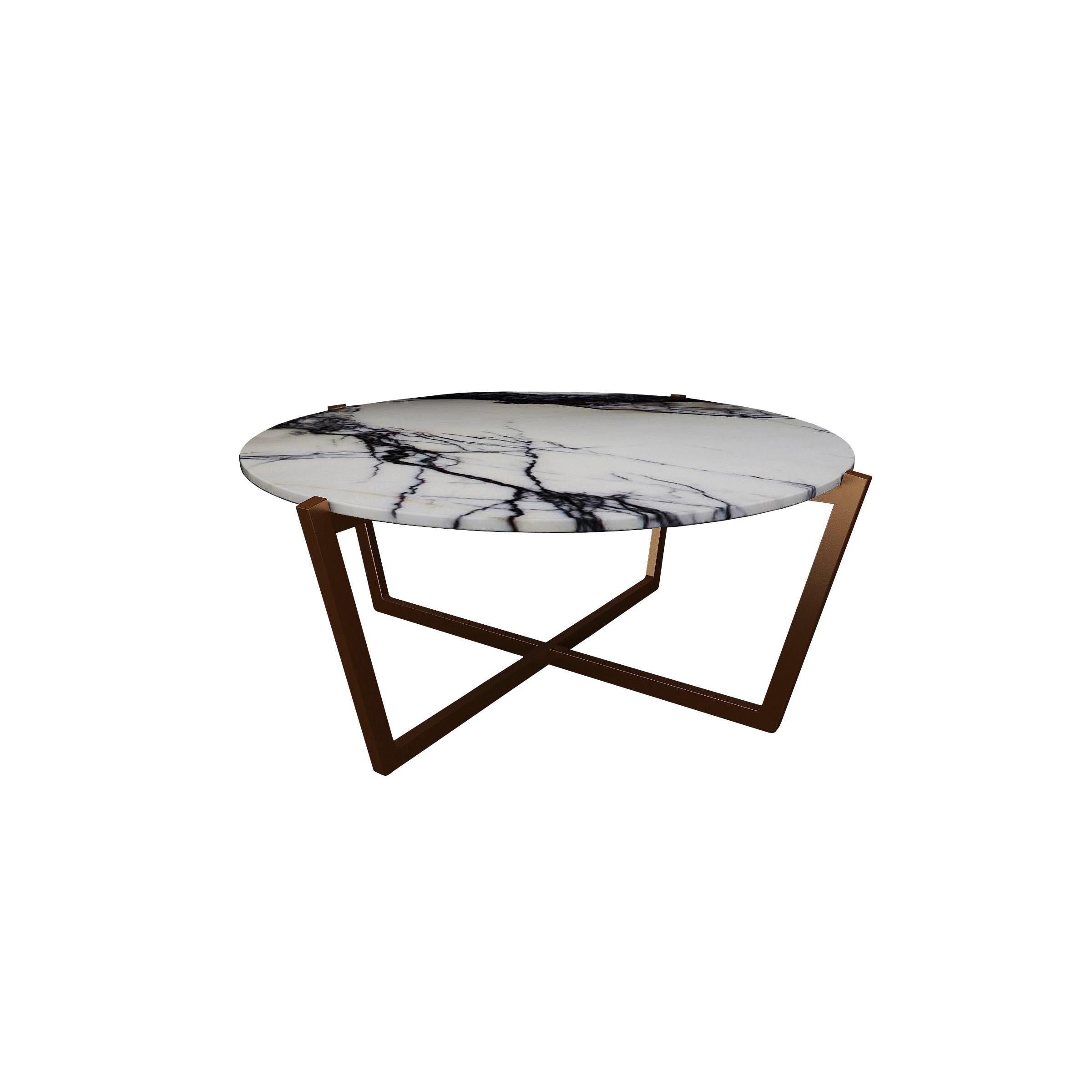 Scandinavian Modern NORDST EMMA Coffee Table, Italian Grey Rain Marble, Danish Modern Design, New For Sale