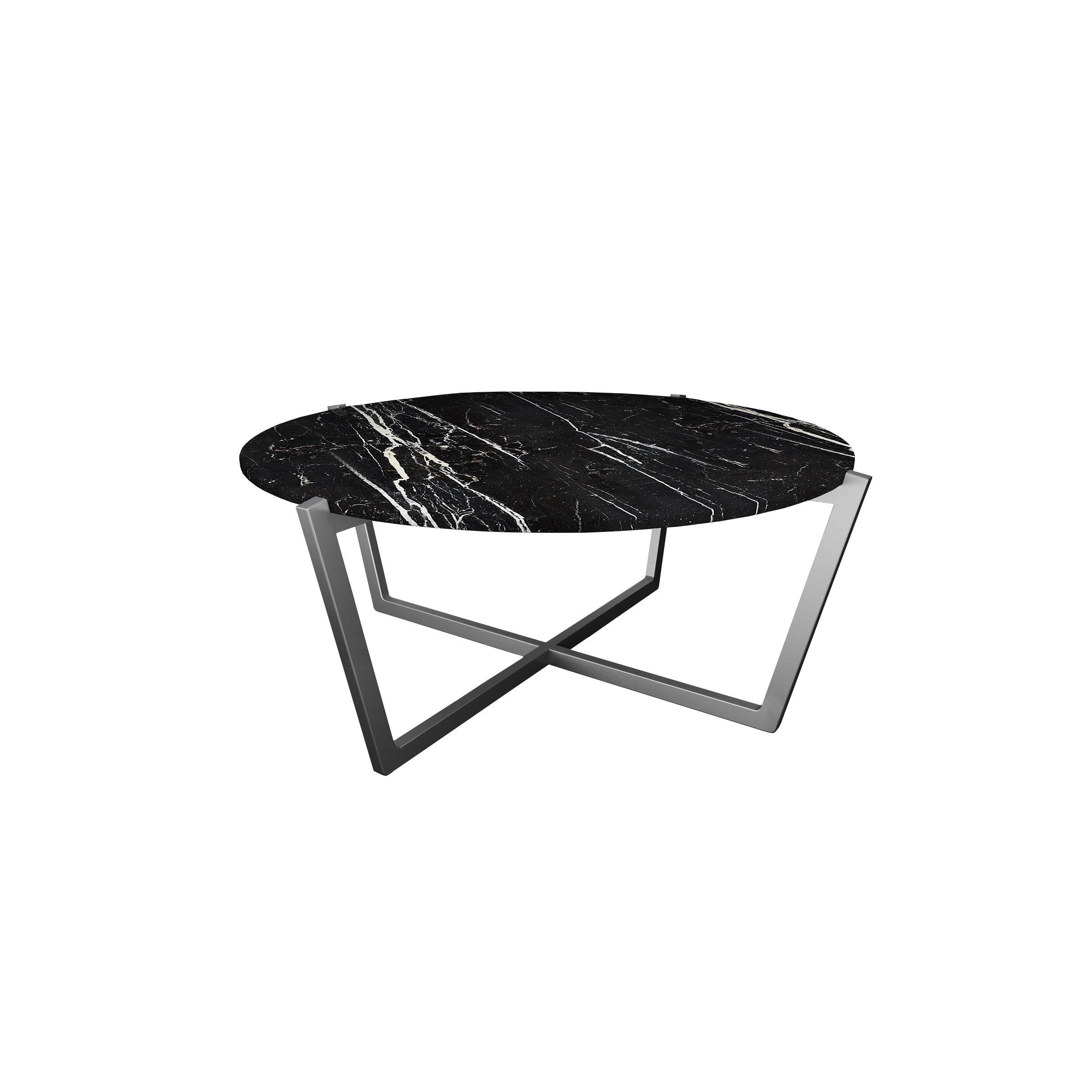 Chinese NORDST EMMA Coffee Table, Italian Grey Rain Marble, Danish Modern Design, New For Sale