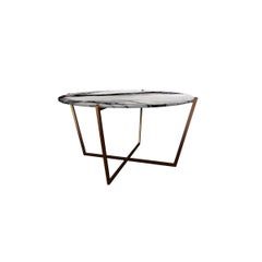 NORDST EMMA Dining Table, Italian Black Eagle Marble, Danish Modern Design, New