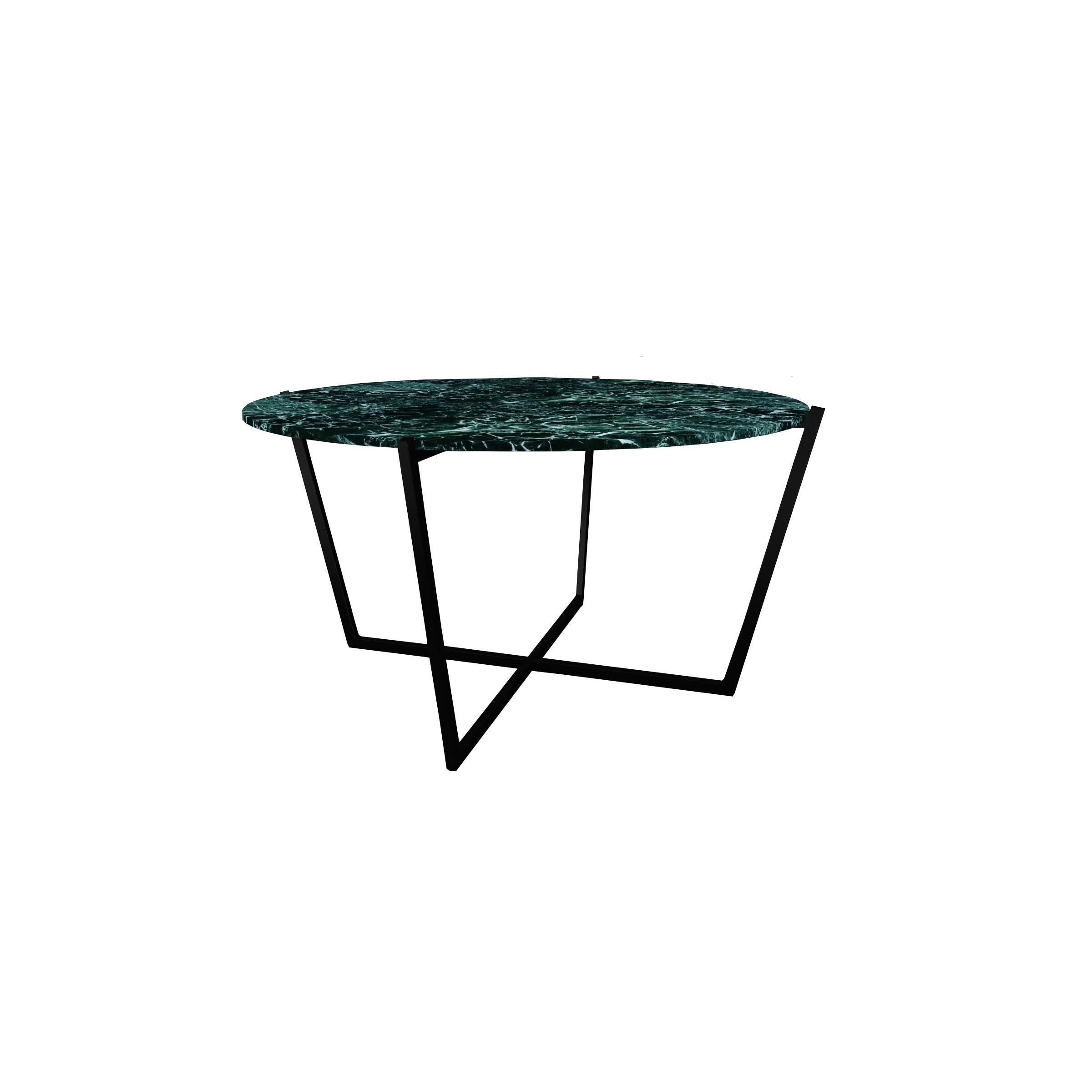 Scandinavian Modern NORDST EMMA Dining Table, Italian Black Eagle Marble, Danish Modern Design, New For Sale