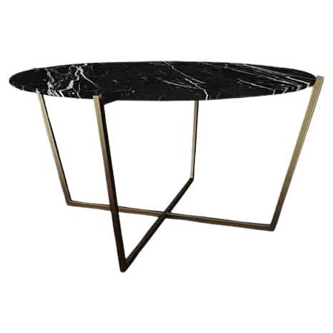 NORDST EMMA Table de salle à manger, marbre italien Black Eagle, Danish Modern Design, New en vente