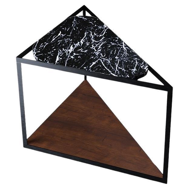 NORDST GAARD Coffee Table, Italian Black Eagle Marble, Danish Modern Design, New For Sale
