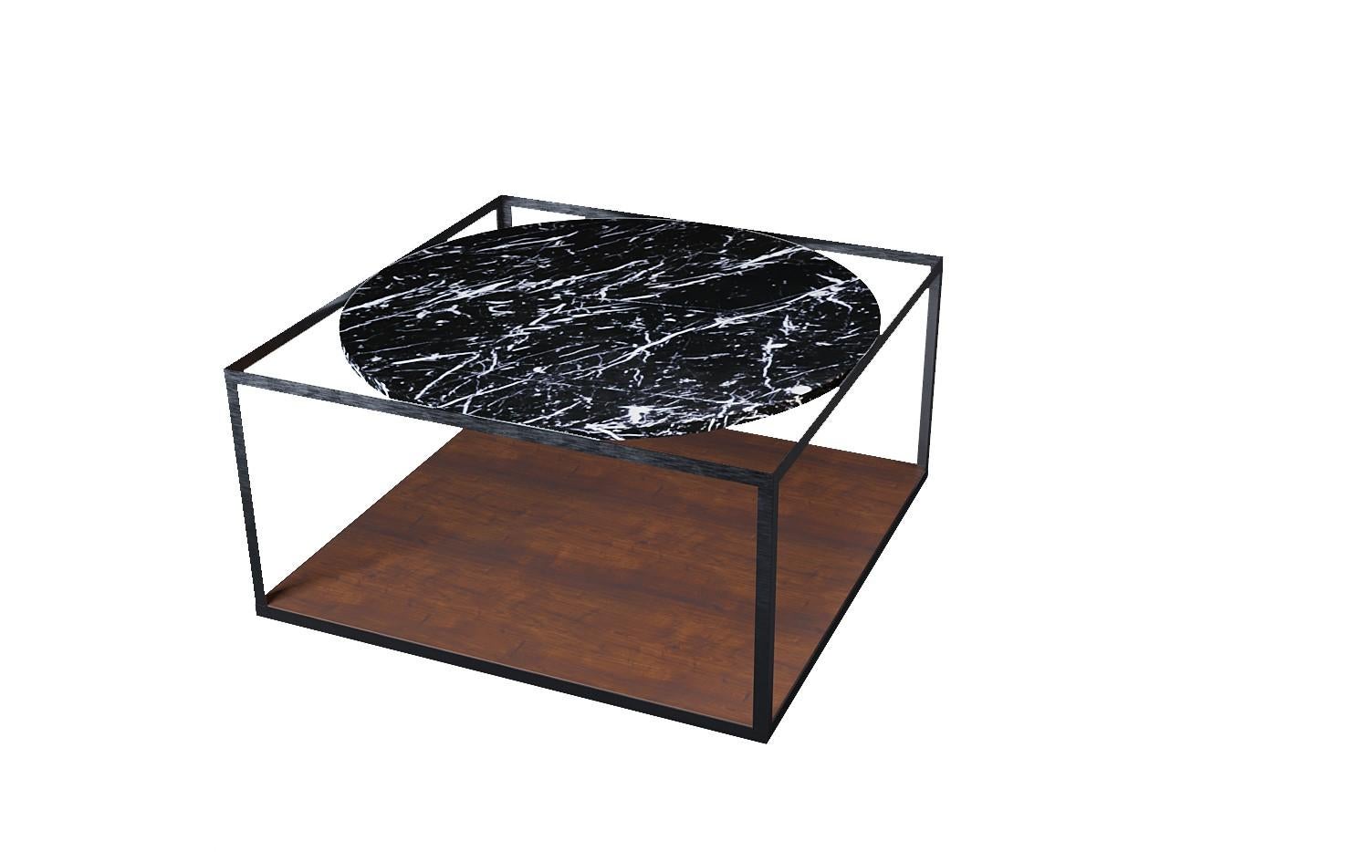 Scandinavian Modern NORDST GAARD Coffee Table, Italian White Mountain Marble, Danish Modern Design For Sale