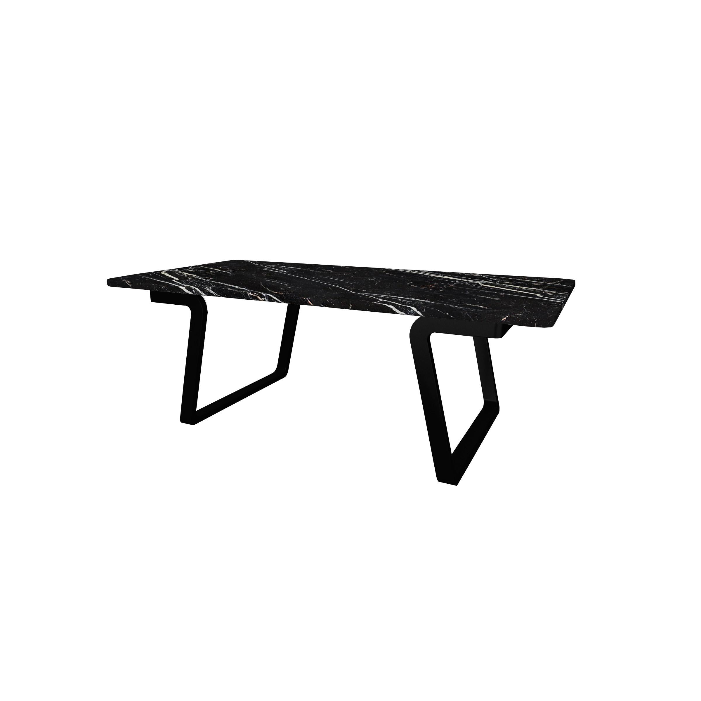 𝗣𝗿𝗼𝗱𝘂𝗰𝘁 𝗗𝗲𝘁𝗮𝗶𝗹𝘀:
NORDST JERRY Coffee Table from Italian Green Lightning Marble, Danish Modern Design, New

Skilled work in the creation of this collection characterised by the bending technic of the frame instead of the regular