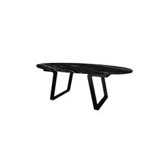 Mesa de centro NORDST JERRY, Mármol italiano gris lluvia, Diseño moderno danés, Nuevo