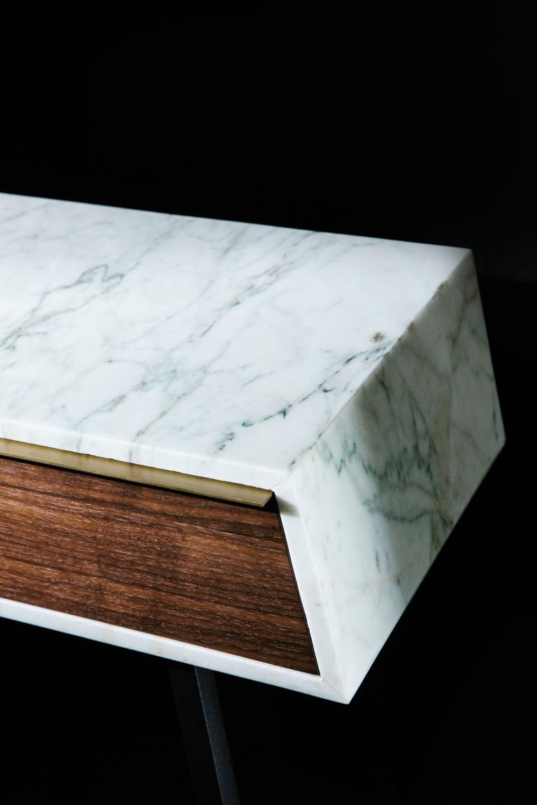 NORDST JESSICA Consola Cajones, Mármol Montaña Blanca, Diseño Moderno Danés, Nuevo en Nuevo estado para la venta en Lisbon, PT