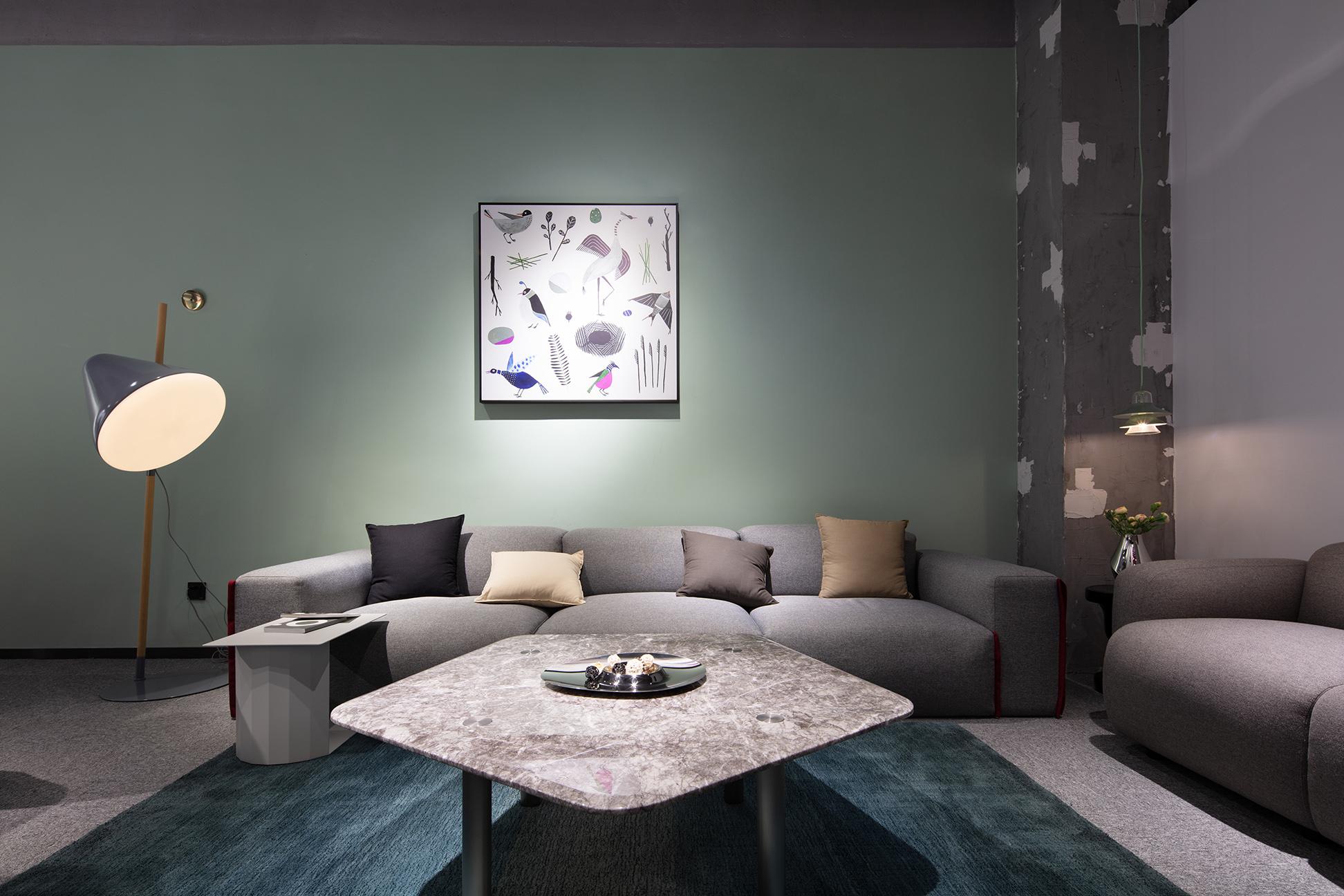 NORDST JOB Coffee Table, Italian White Mountain Marble, Danish Modern Design For Sale 5