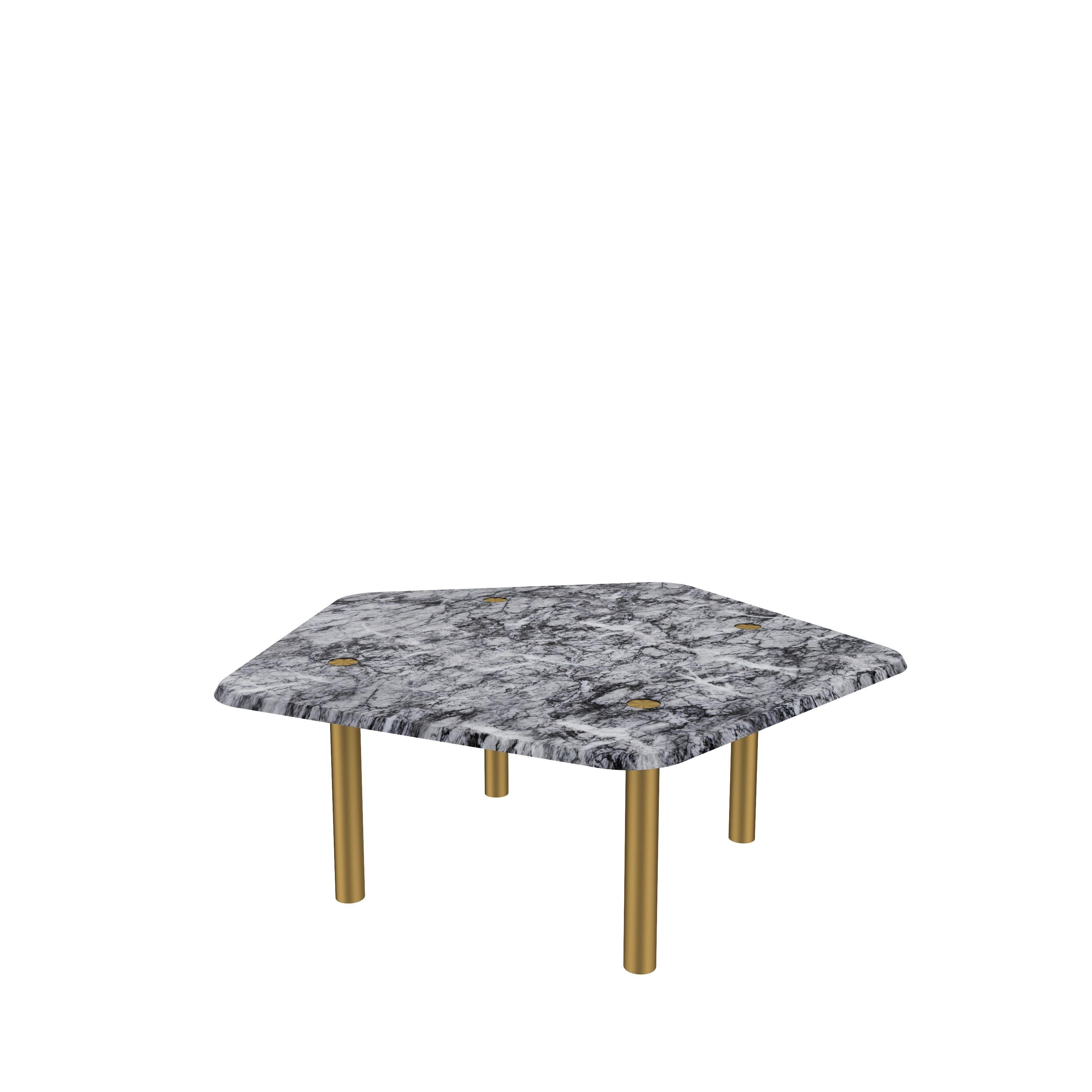 Chinese NORDST JOB Coffee Table, Italian White Mountain Marble, Danish Modern Design For Sale