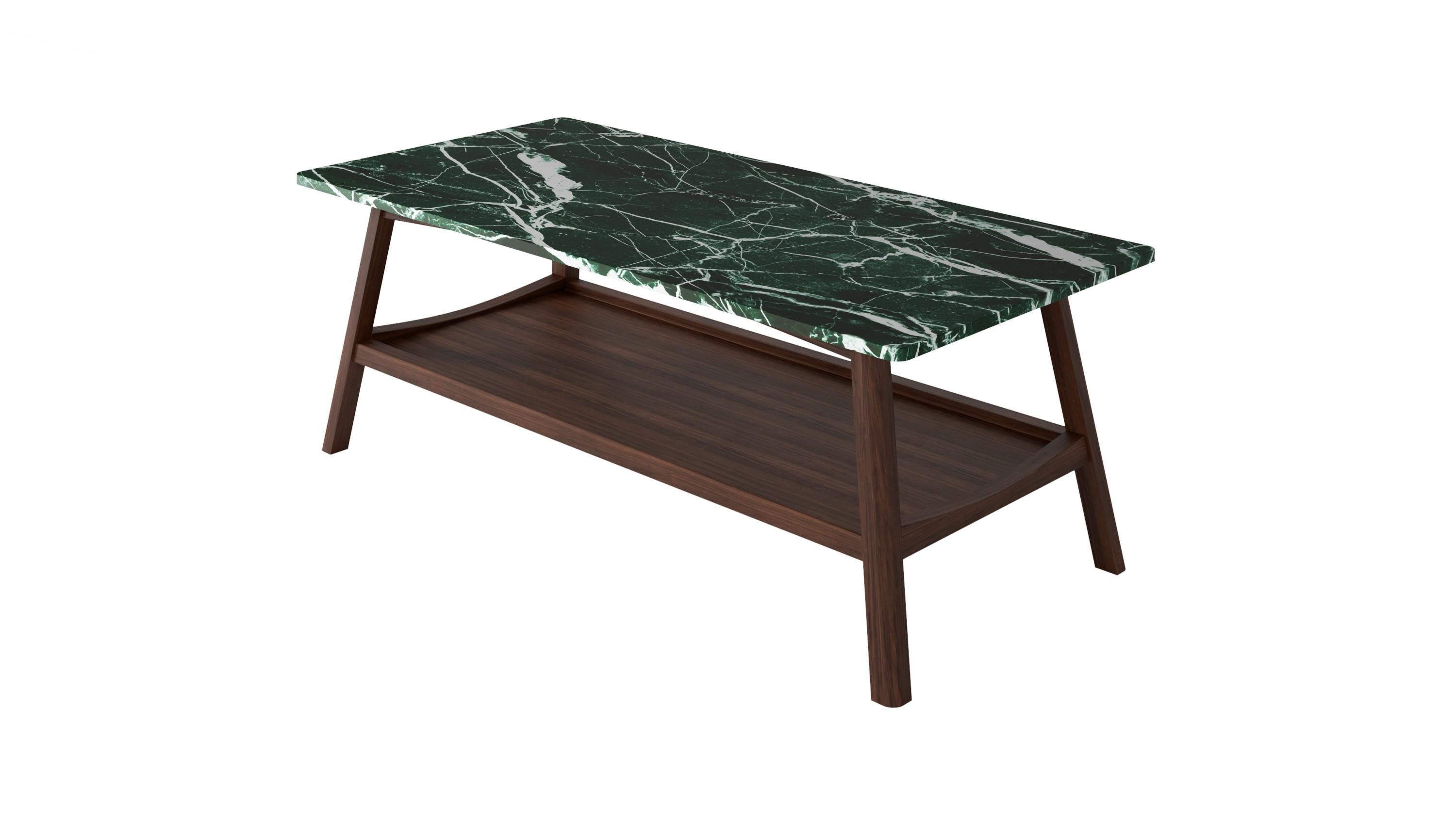 Scandinavian Modern NORDST KAREN Coffee Table, Italian White Mountain Marble, Danish Modern Design For Sale