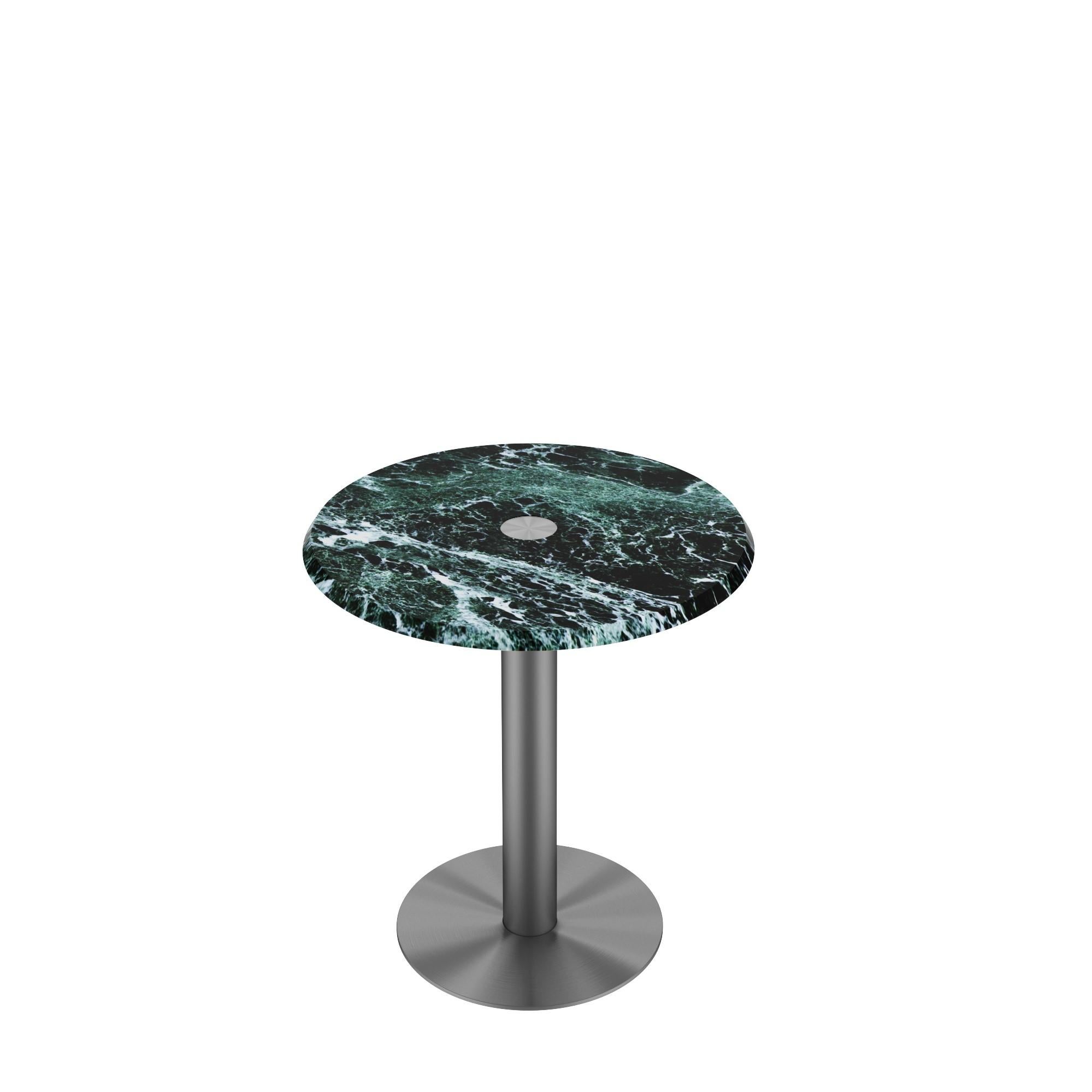 Scandinavian Modern NORDST LEA Side Table, Italian White Mountain Marble, Danish Modern Design, New For Sale