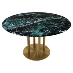 NORDST Lot Dining Table,  Italian Green Marble, Danish Modern Design , New