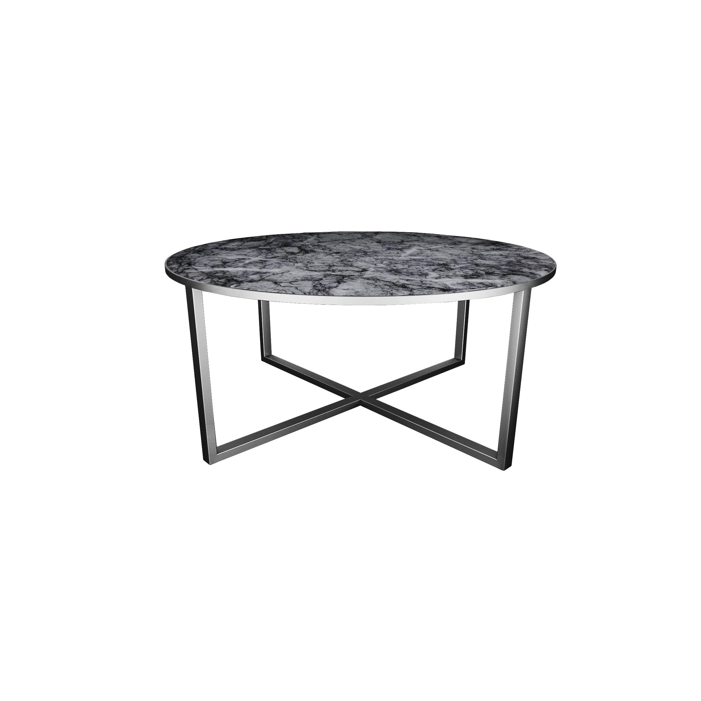 Scandinavian Modern NORDST MIA Coffee Table, Italian White Mountain Marble, Danish Modern Design For Sale
