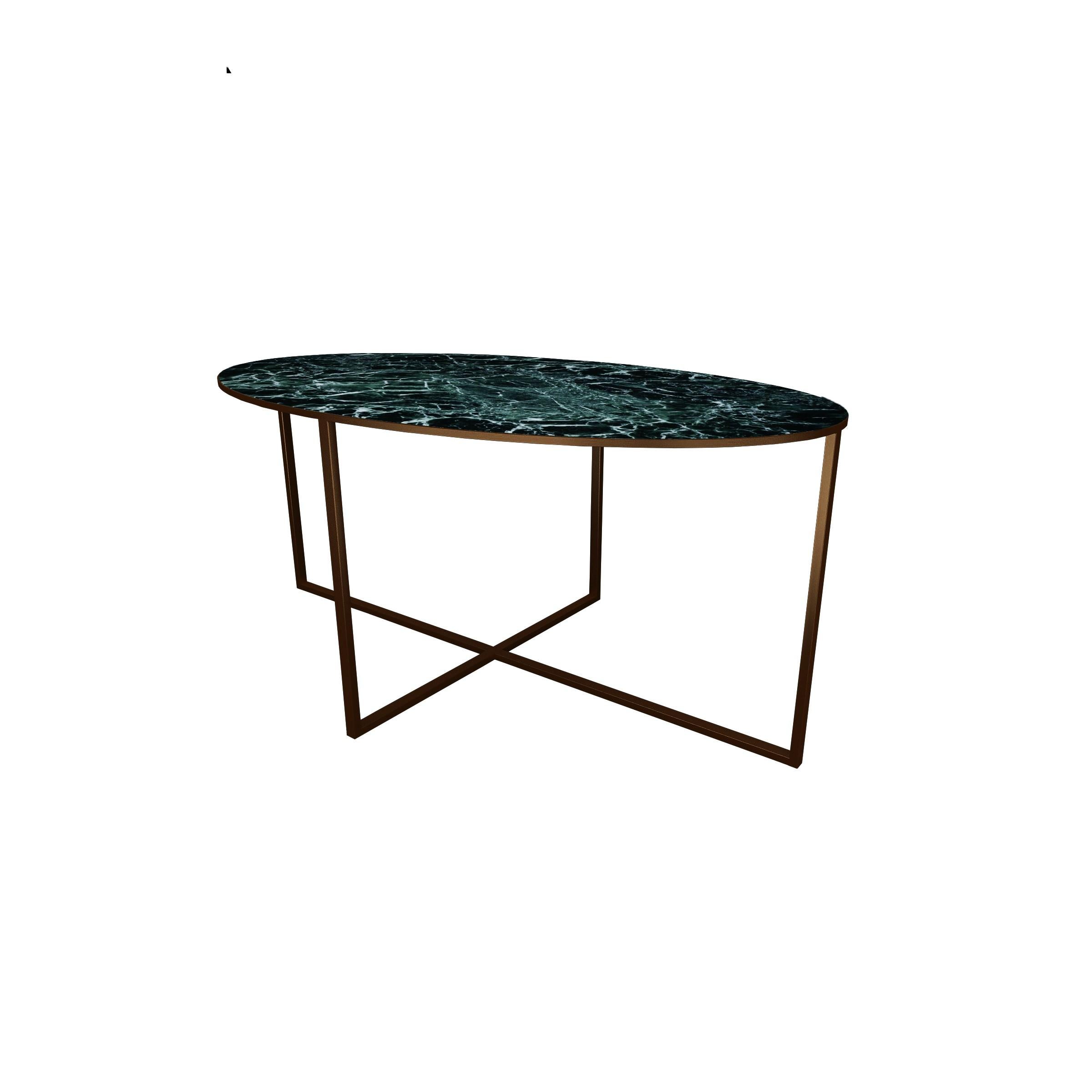 Scandinavian Modern NORDST MIA Dining Table, Italian Grey Rain Marble, Danish Modern Design, New For Sale