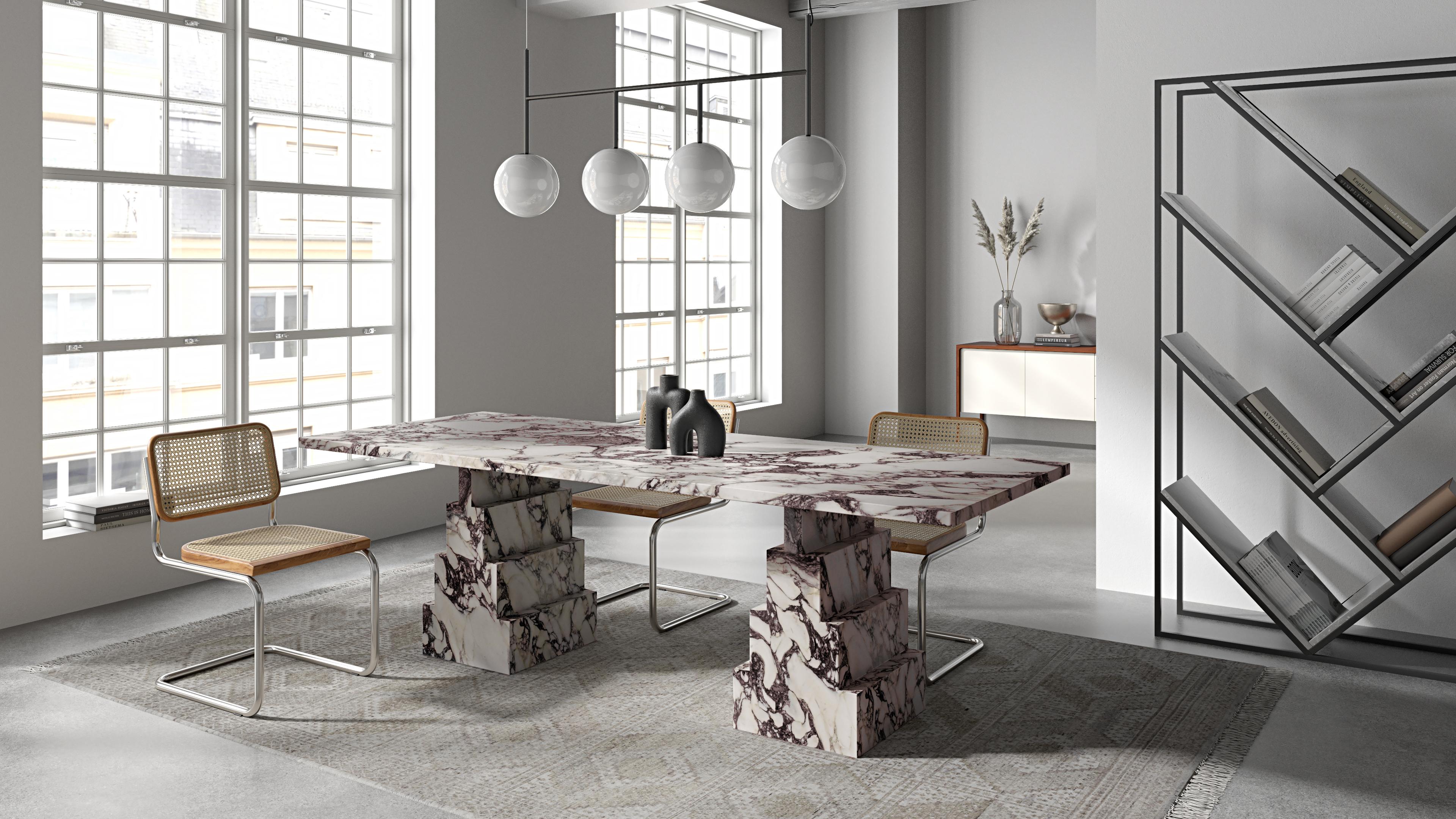 Chinese NORDST NIKO Dining Table, Italian Calacatta Marble, Danish Modern Design For Sale