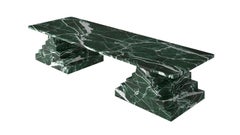 NORDST Niko Rect. sofe Table, Italian Green Marble, Danish Modern Design