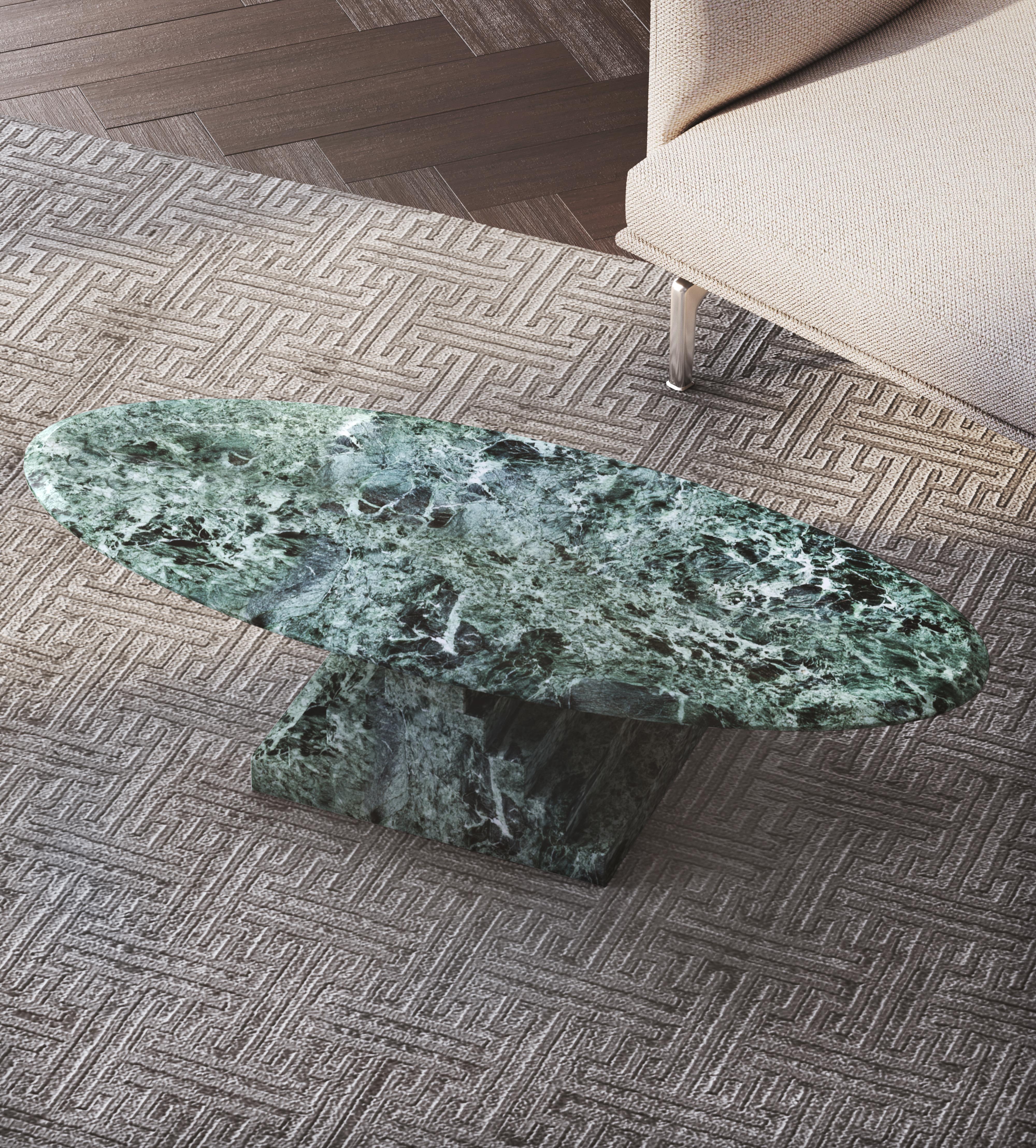 Chinese NORDST NIKO Coffee Table, Italian Green Marble, Danish Modern Design , New For Sale