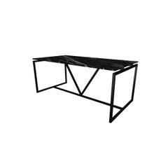 Tavolo da pranzo NORDST OLIVIA, marmo bianco di montagna italiano, design moderno danese