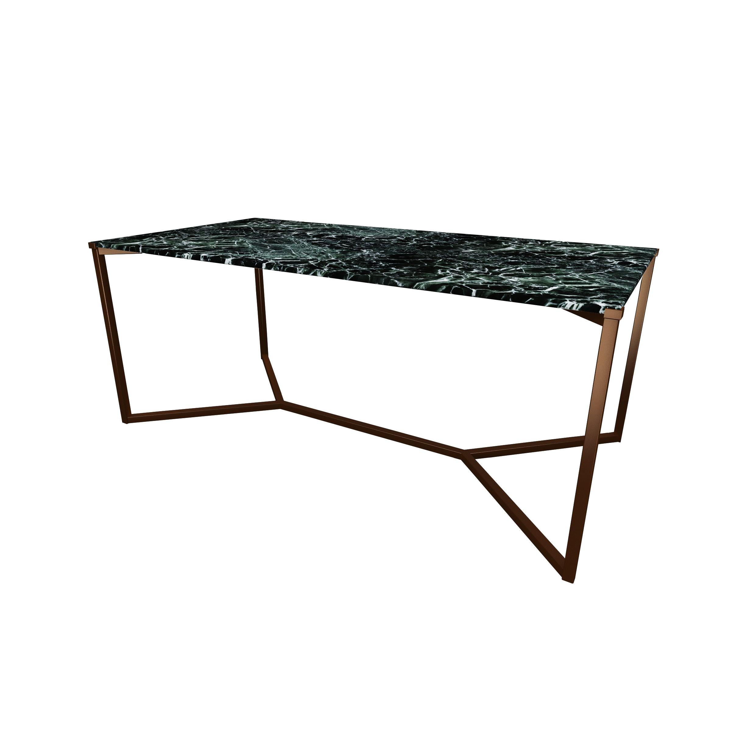Scandinavian Modern NORDST TEDDY Dining Table, Italian Black Eagle Marble, Danish Modern Design, New For Sale