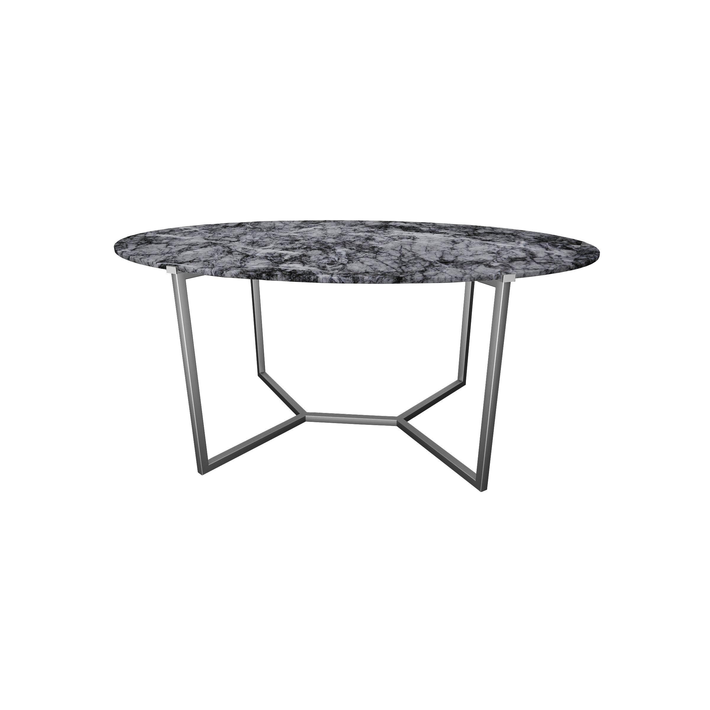 Chinese NORDST TEDDY Dining Table, Italian Black Eagle Marble, Danish Modern Design, New For Sale