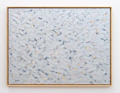 Storm Approaching - bright, lively, colourful, layered abstract, oil on canvas