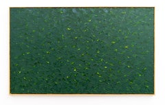 Under Spring's Canopy - rich, colourful, layered abstract, oil on canvas