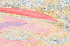 Weather Overhead - bright, lively, colourful, abstracted skyscape, oil on canvas