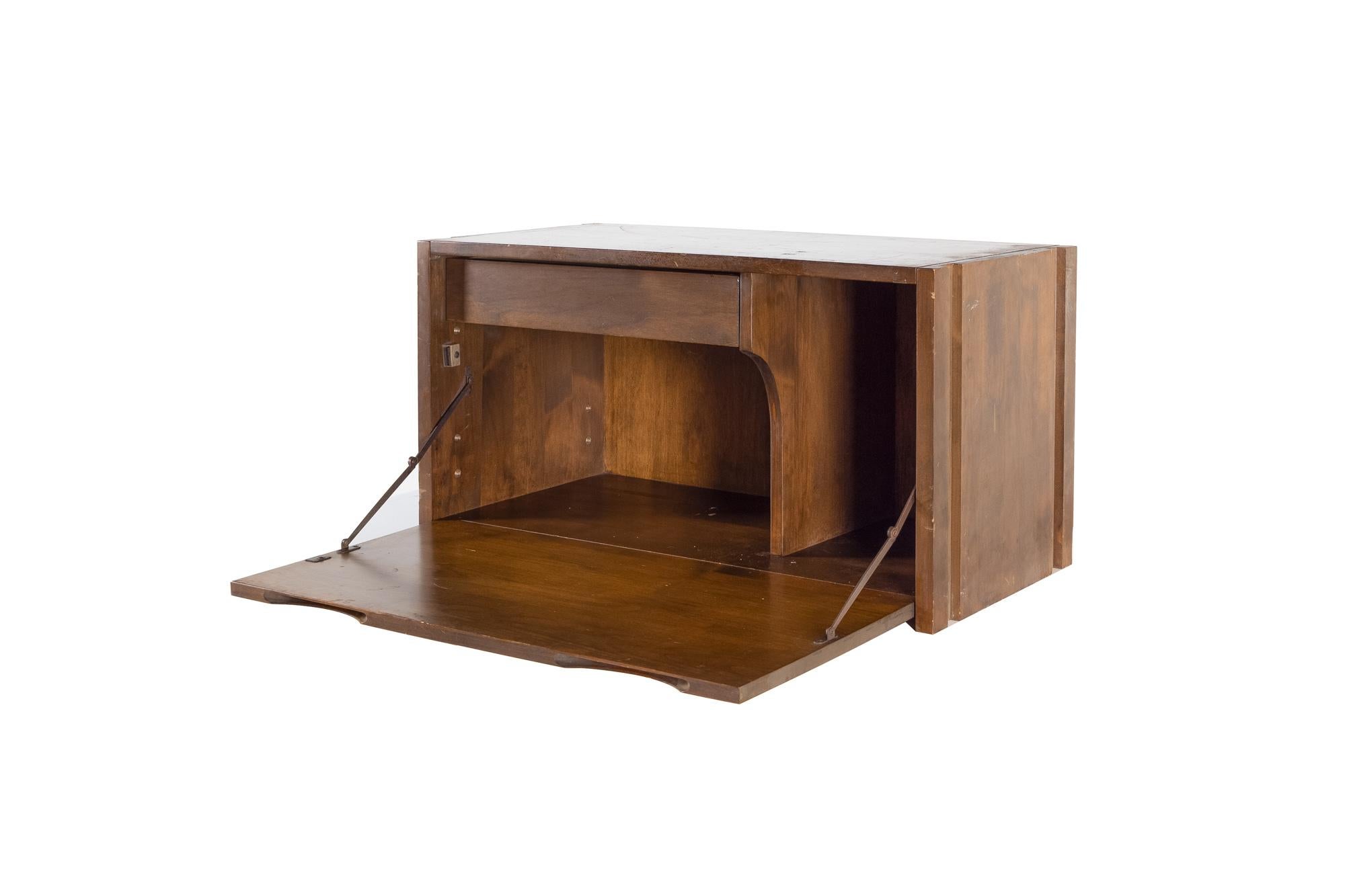 Late 20th Century Norel Olson for Kopenhavn Mid Century Bar Desk Cabinet For Sale