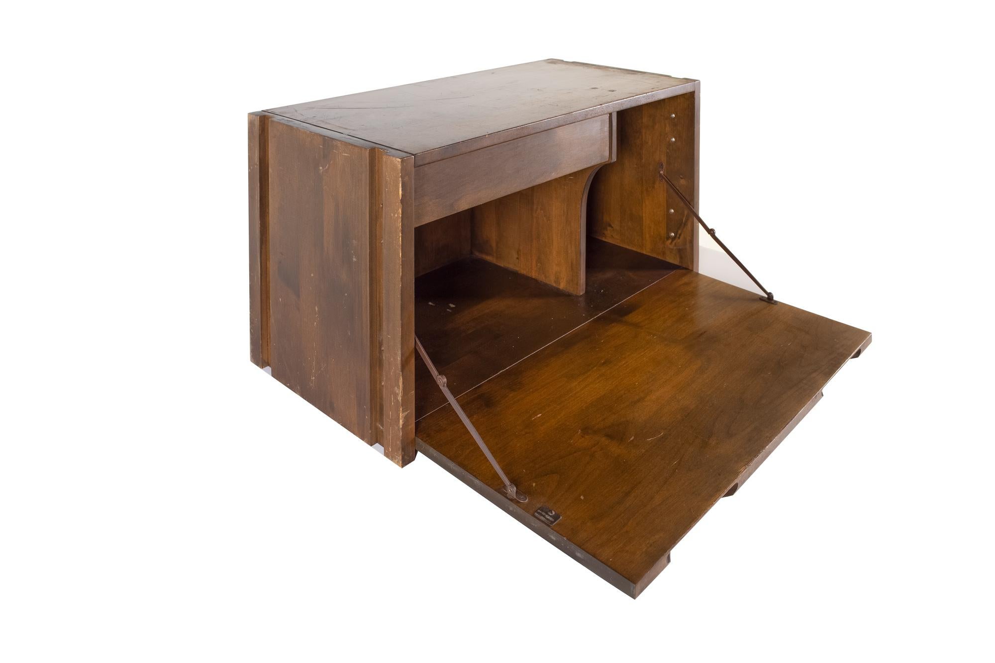 Tulipwood Norel Olson for Kopenhavn Mid Century Bar Desk Cabinet For Sale