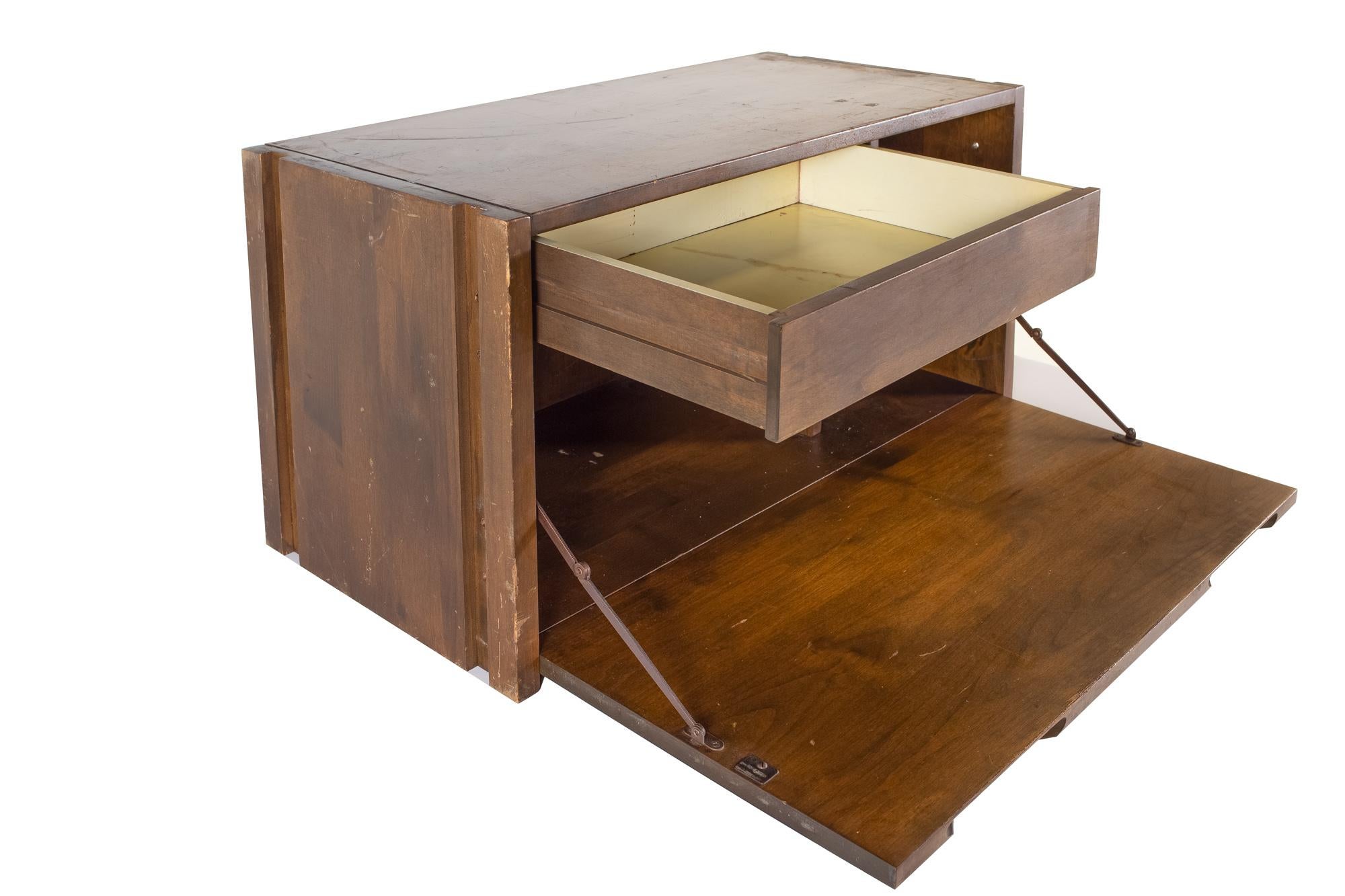 Norel Olson for Kopenhavn Mid Century Bar Desk Cabinet For Sale 2
