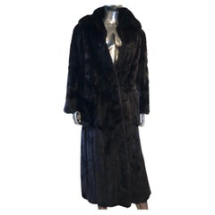 Norell Designer Vintage Blackglama Mink Coat Size Large (10-12)