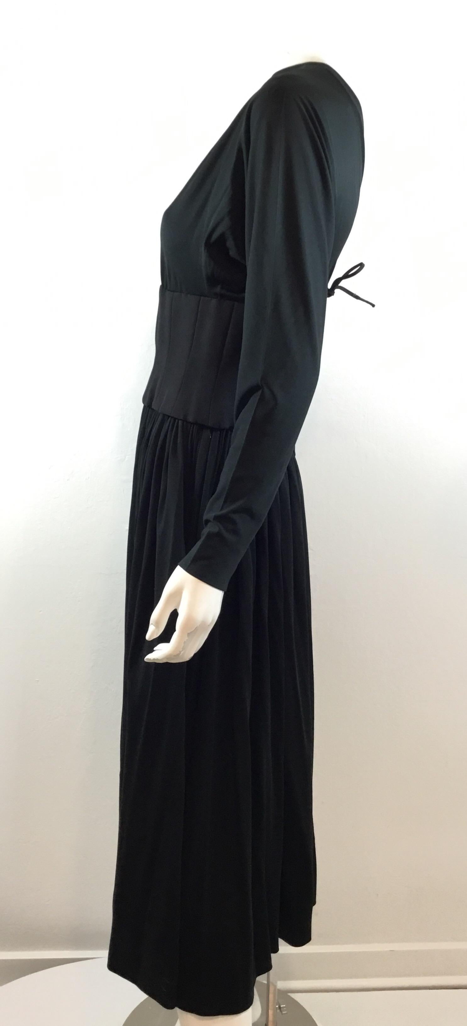 Women's Norman Norell 1940s Matte Jersey Corseted Blouse and Skirt  For Sale