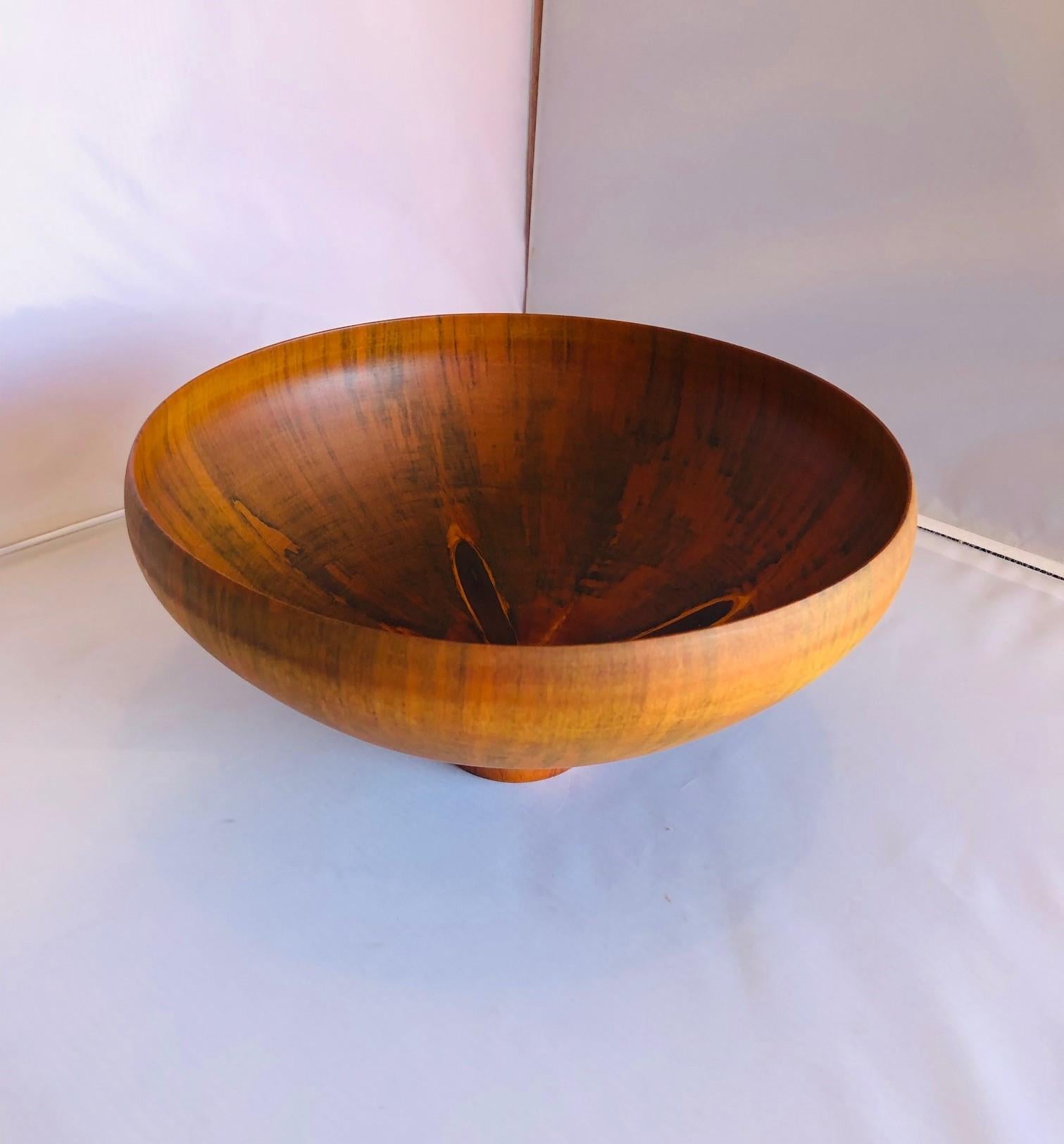 American Norfolk Island Pine Translucent Bowl by Gene Bickerstaff