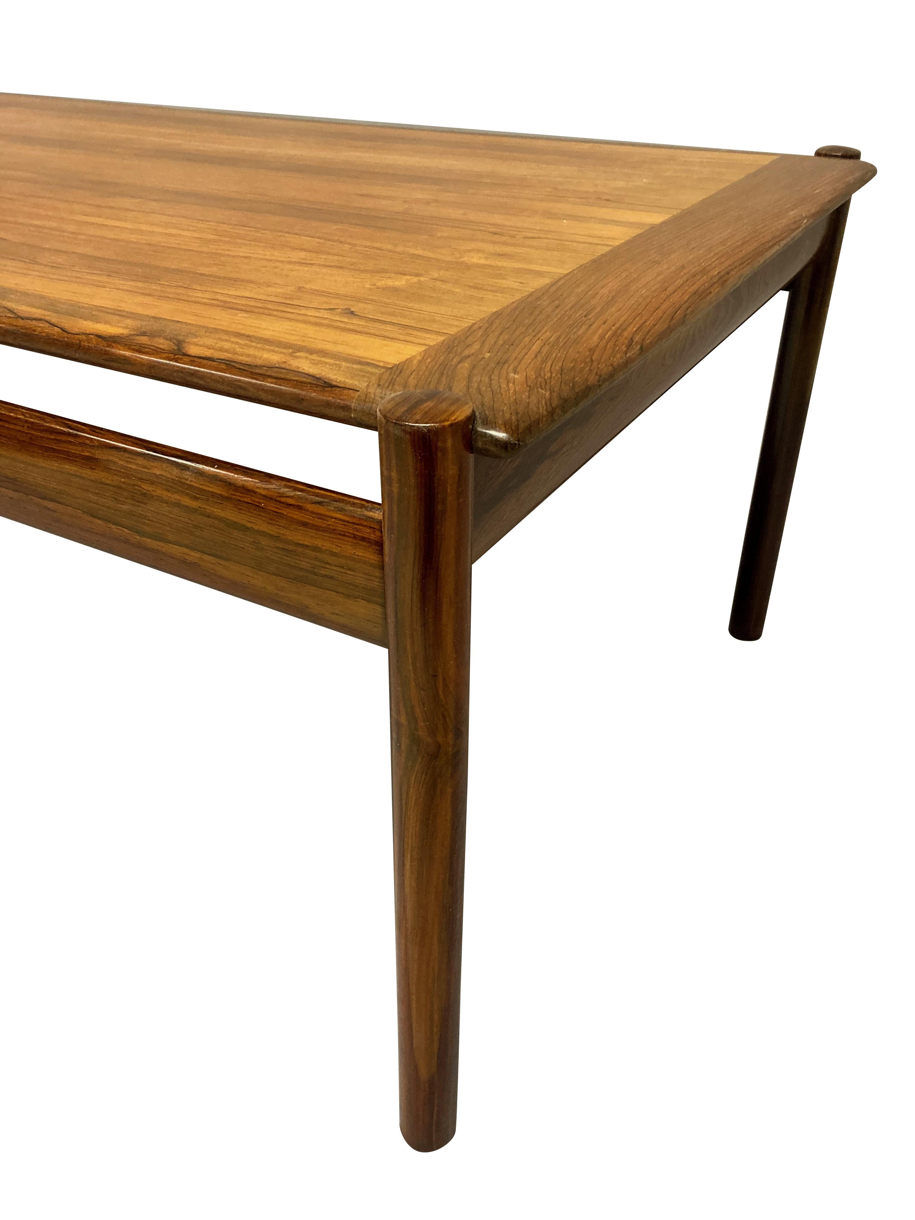 Mid-Century Modern Norgwegian Rosewood Occasional Table by Dokka Mobler For Sale