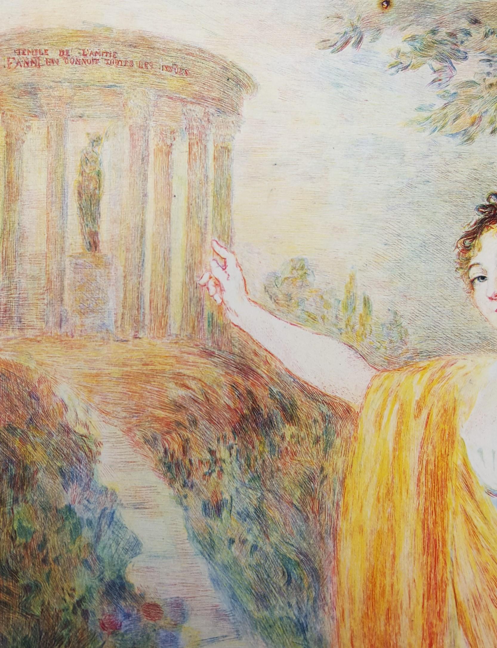 Porträt de Fanny Charrin /// Künstlerin Französischer Impressionist Moderne im Angebot 5