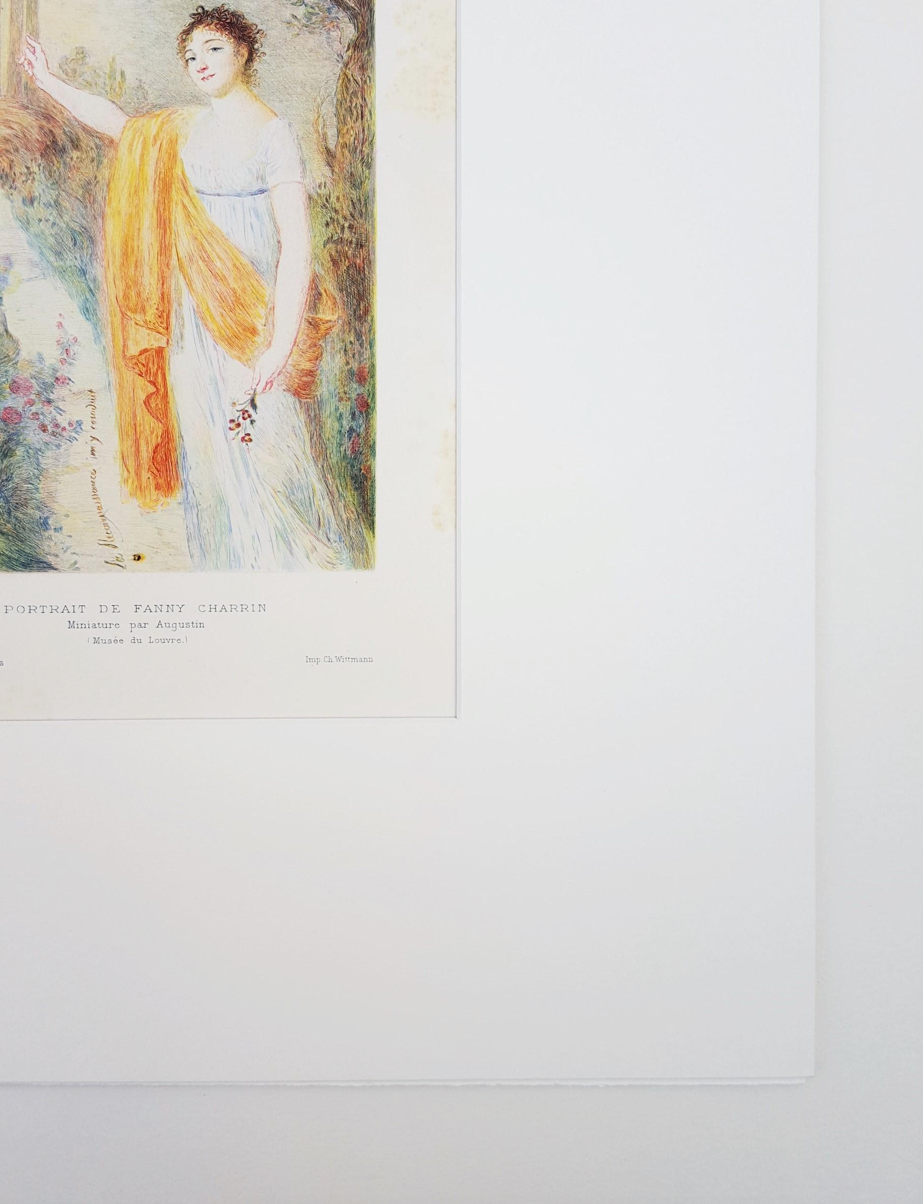 Porträt de Fanny Charrin /// Künstlerin Französischer Impressionist Moderne im Angebot 2