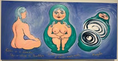 Am I Empty? - Noriko Shinohara, Oil Painting, Cutie and the Boxer Series
