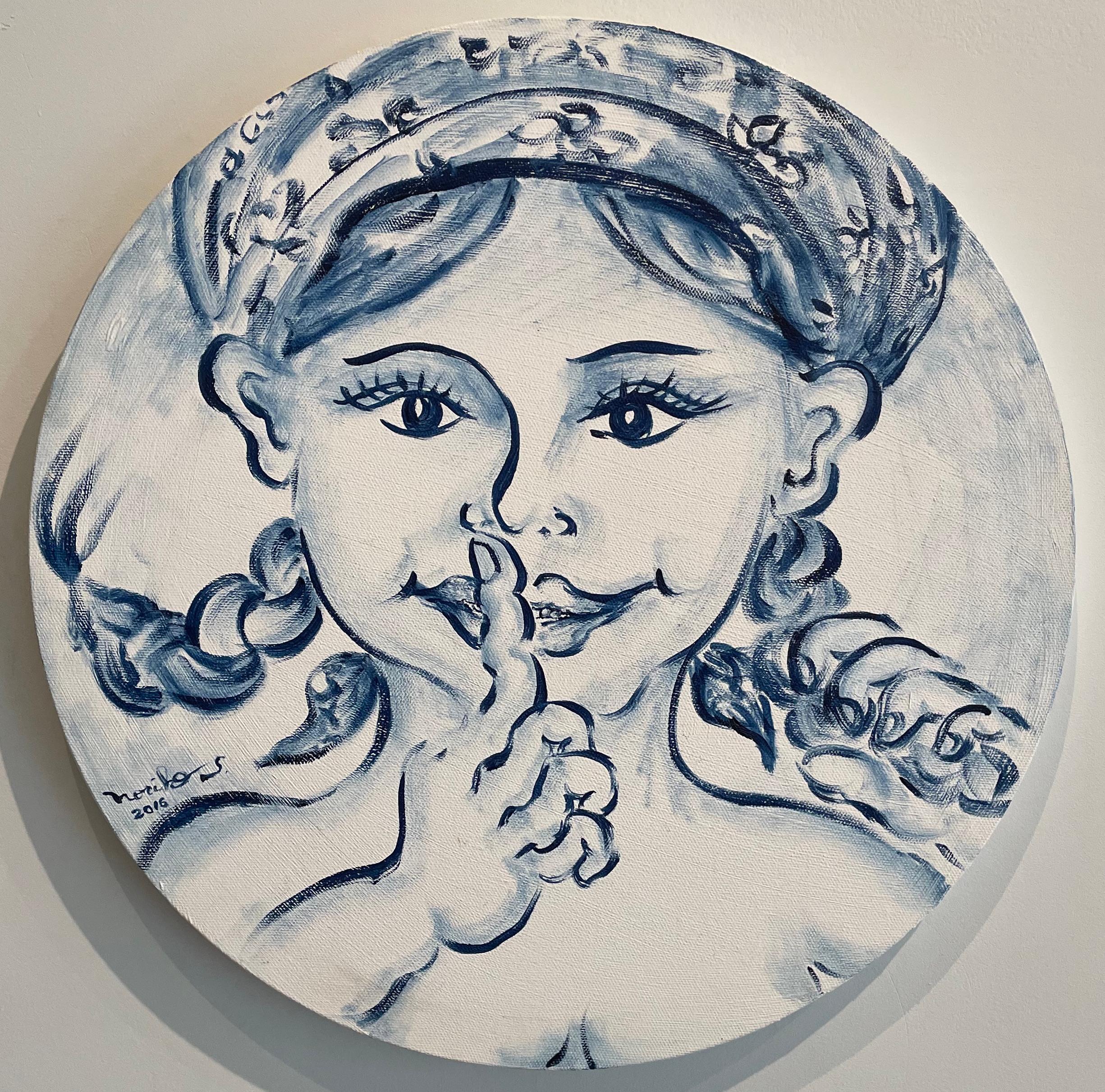 Cutie in Poland - Noriko Shinohara, Oil Painting, Cutie and the Boxer Series