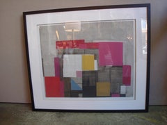 Norio Azuma "Flowering Image" Serigraph on Canvas