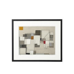 Mid-Century Modernist Abstract Geometric Screenprint Edition 40/50 "Image No.3"