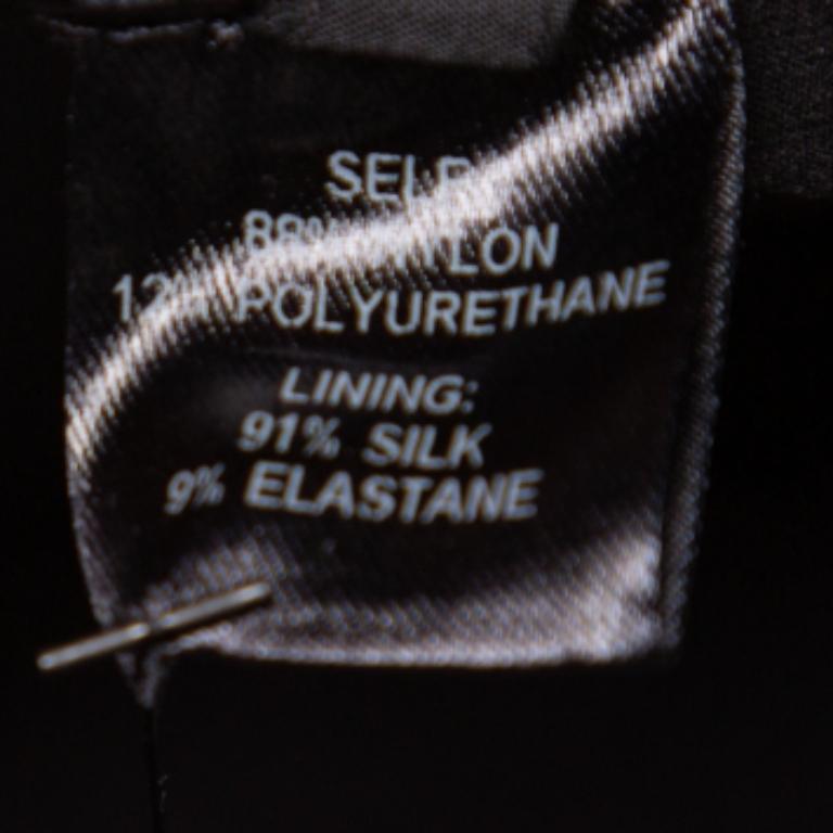 Norisol Ferrari Black Synthetic Paneled Belted Mini Dress M For Sale 1