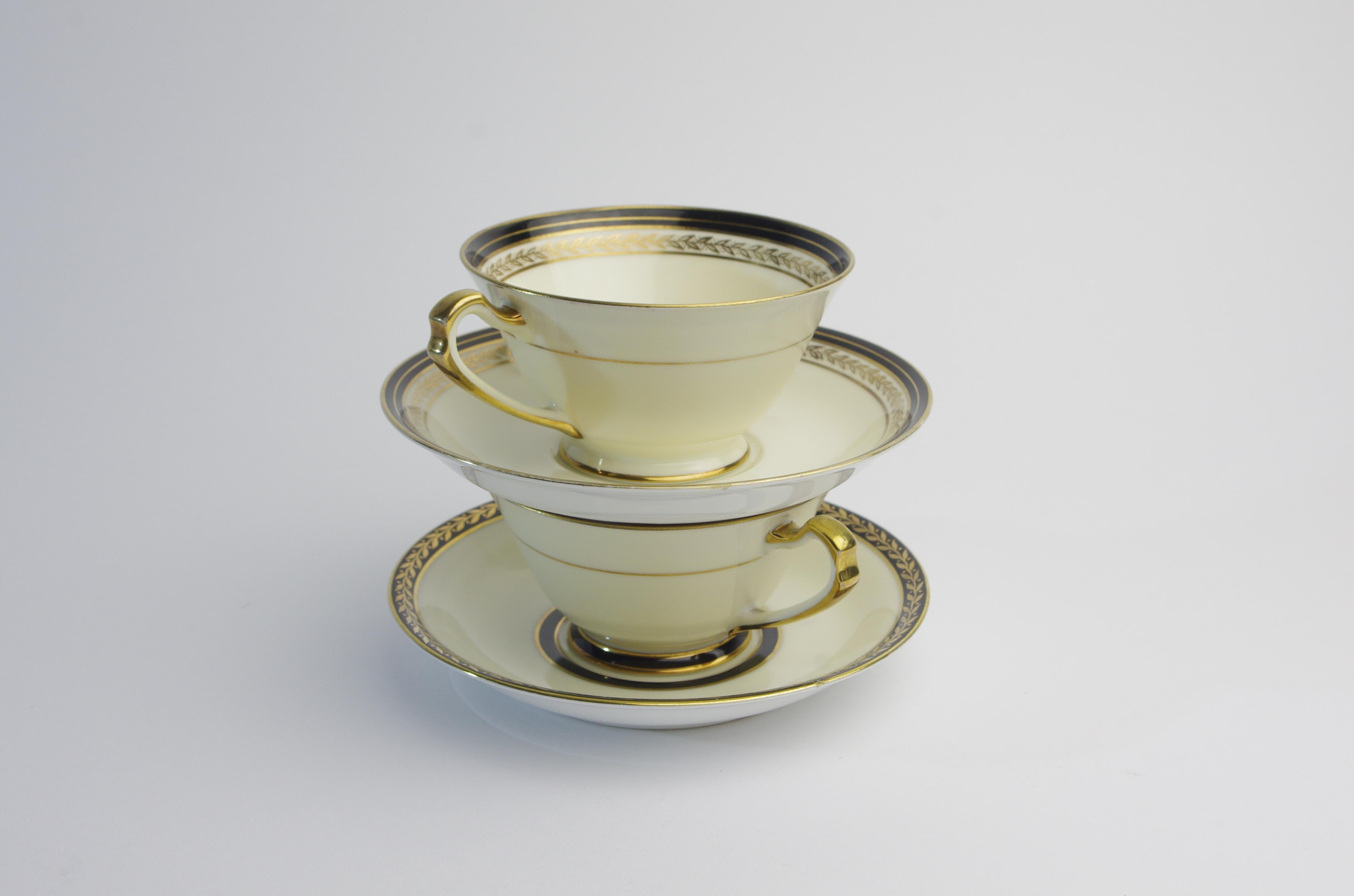 Noritake - Cup & Saucer (x2) In Good Condition For Sale In MAASTRICHT, LI