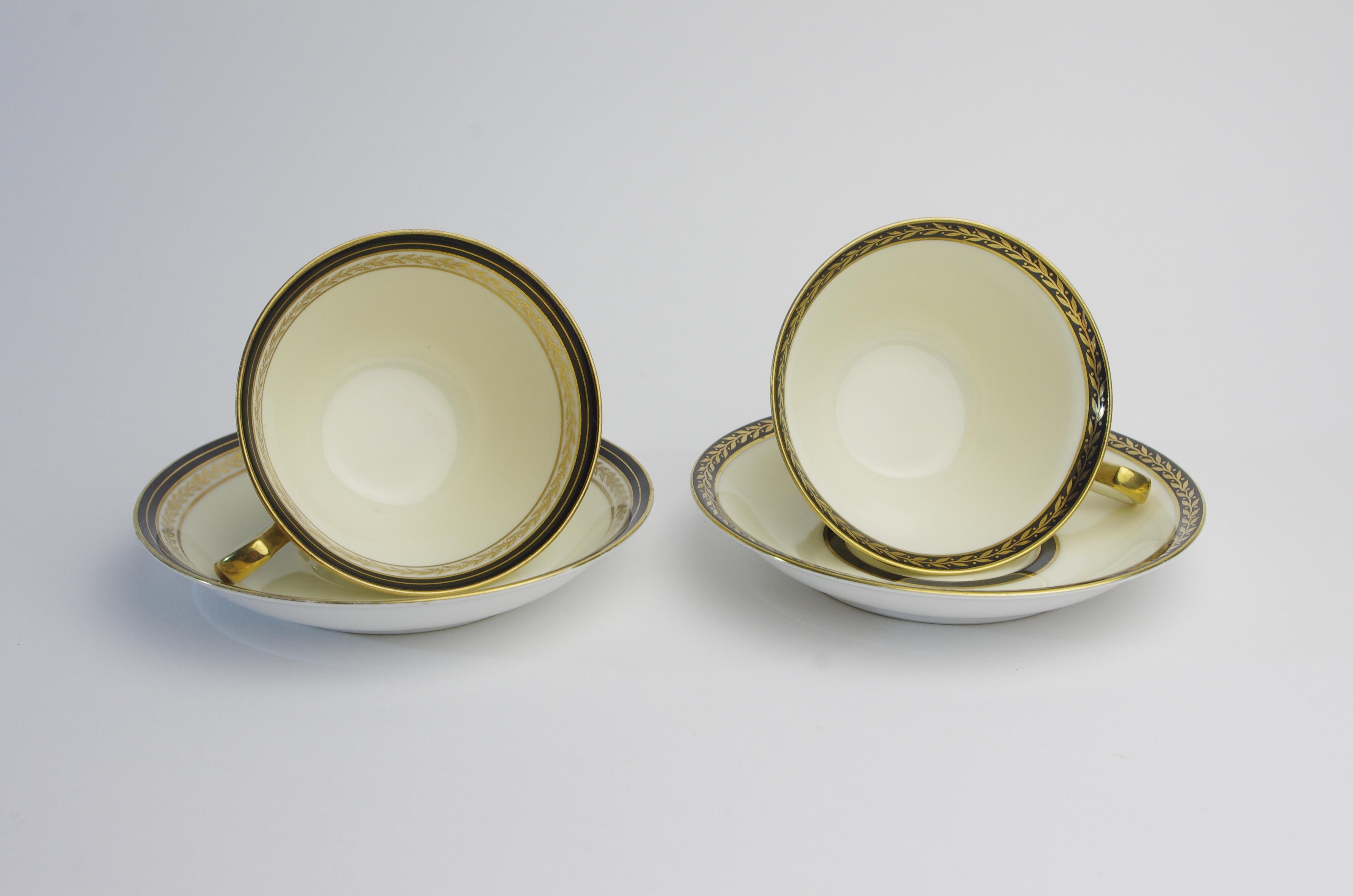 Porcelain Noritake - Cup & Saucer (x2) For Sale