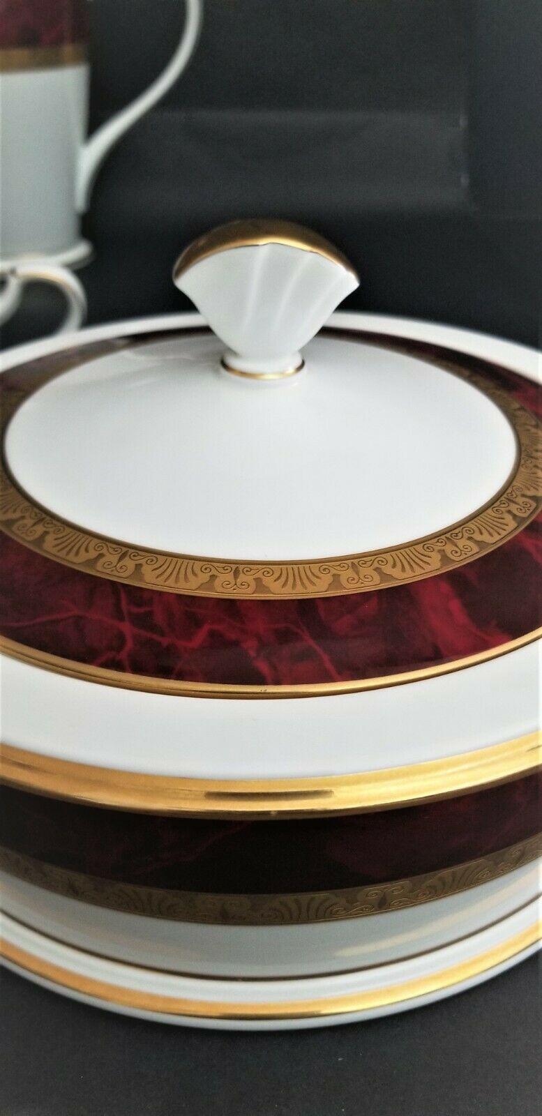Noritake Hemingway Bone China Covered Vegetable Casserole Dish Very Rare! 2